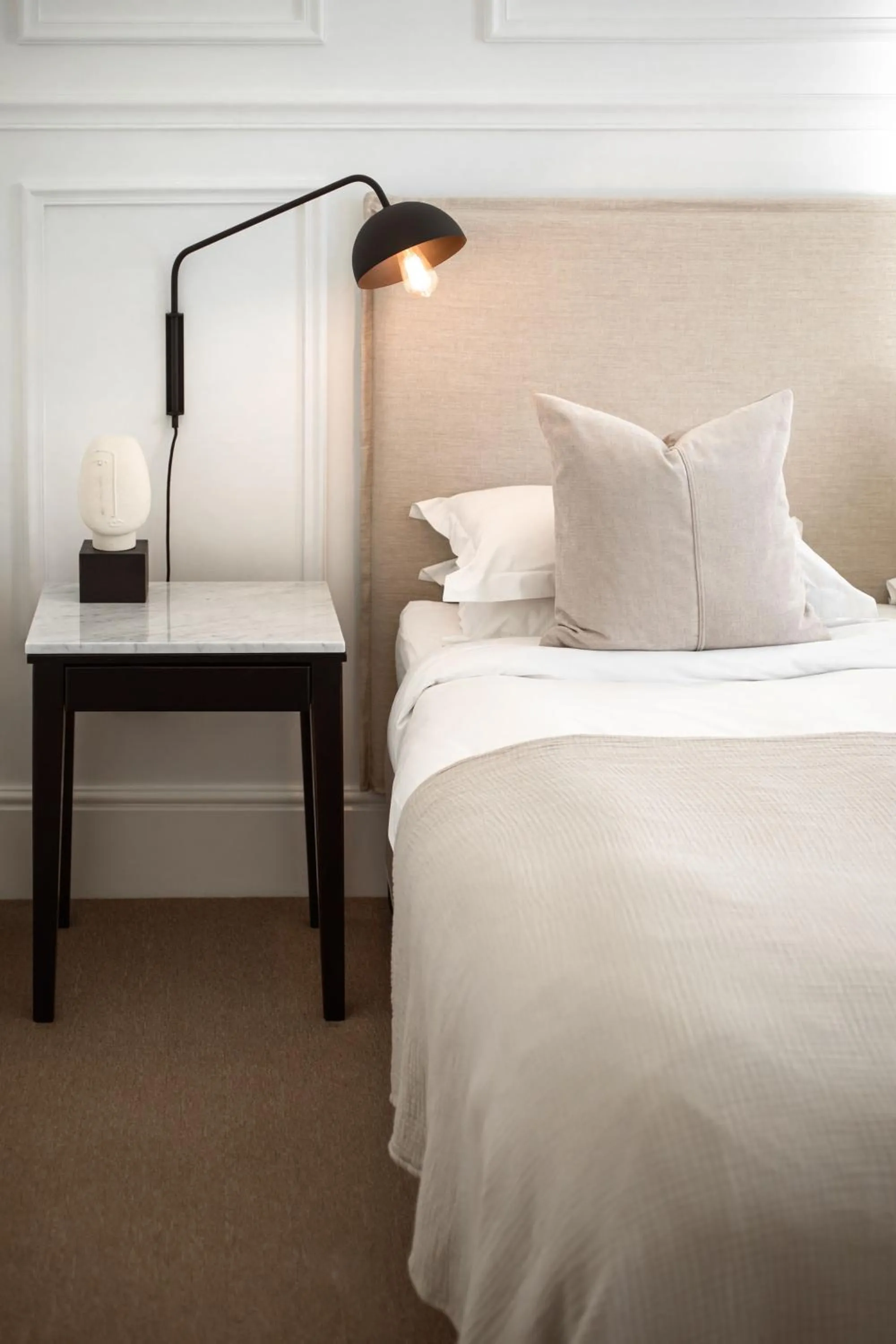 Decorative detail, Bed in NOAH House