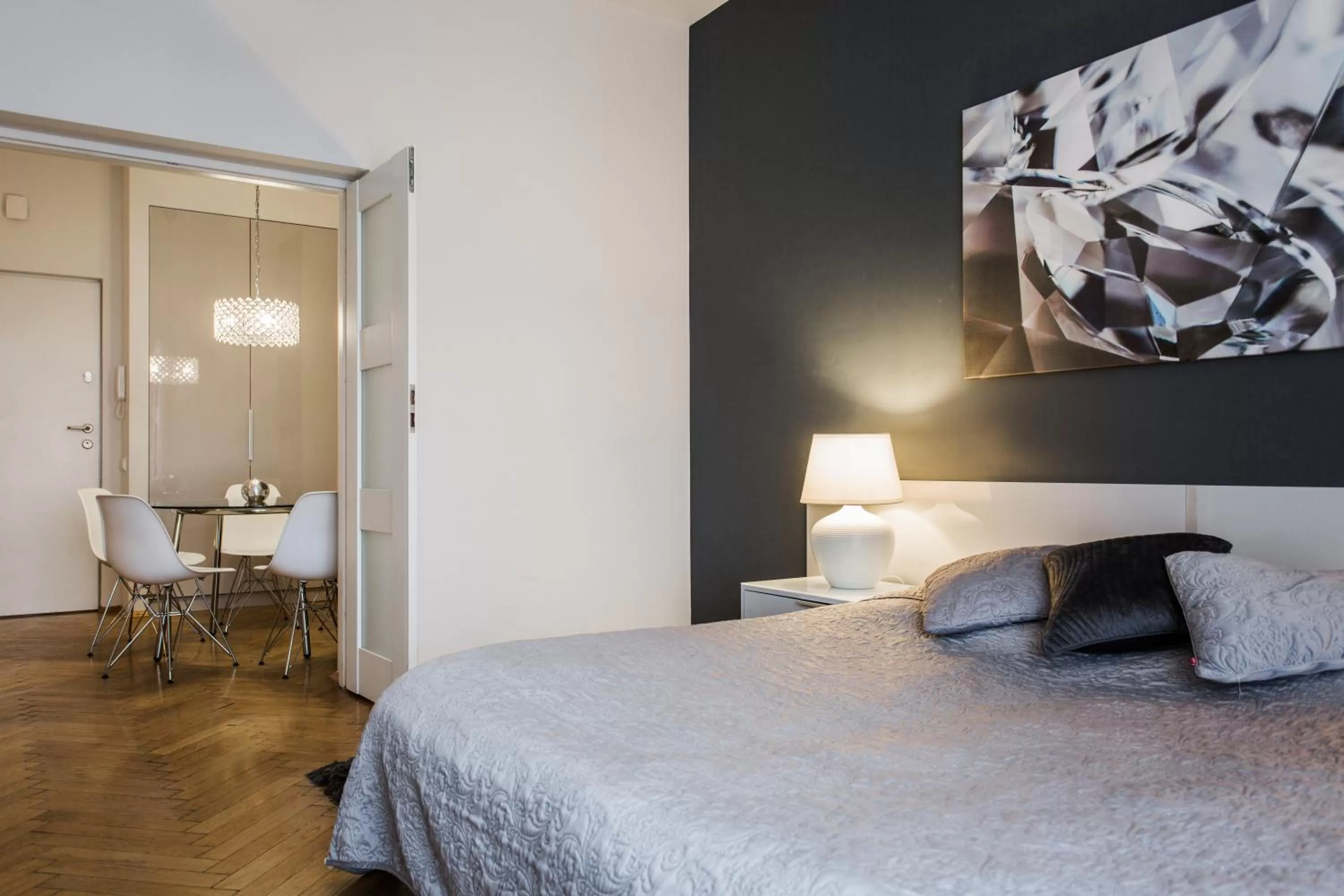 Bedroom, Bed in 4Seasons﻿ Apartments Cracow