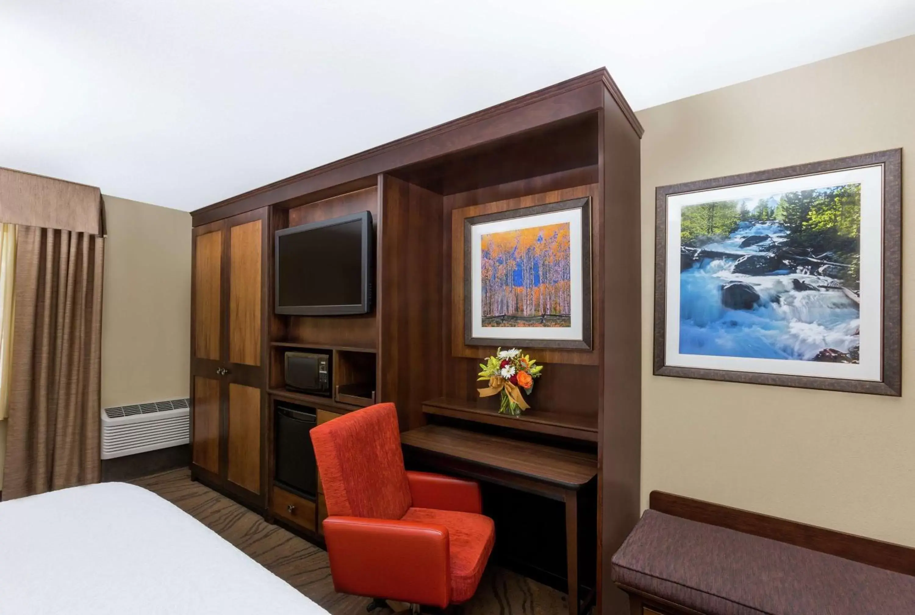 Bedroom, TV/Entertainment Center in Hampton Inn Jackson Hole