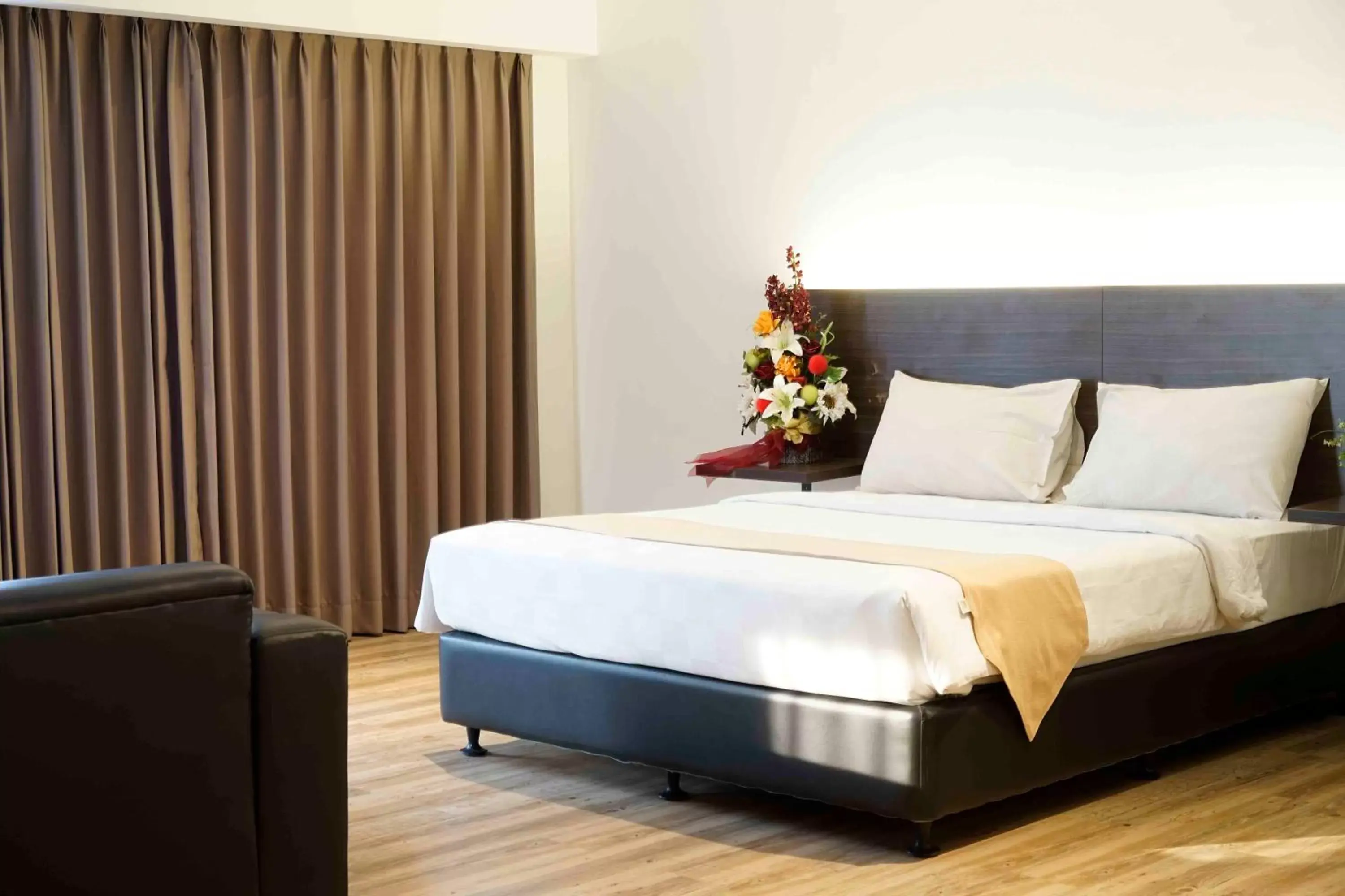 Bed in Yunna Hotel Lampung