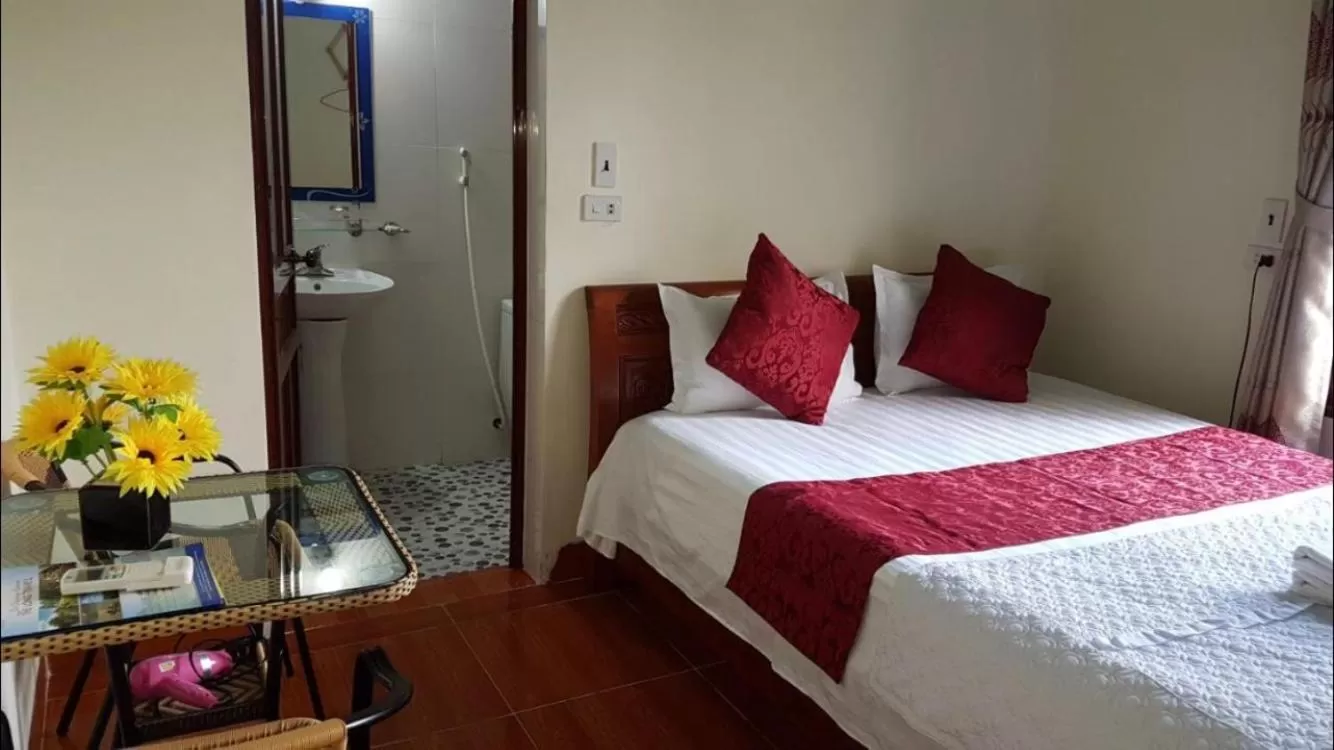 Bed in Tam Coc Family Hotel