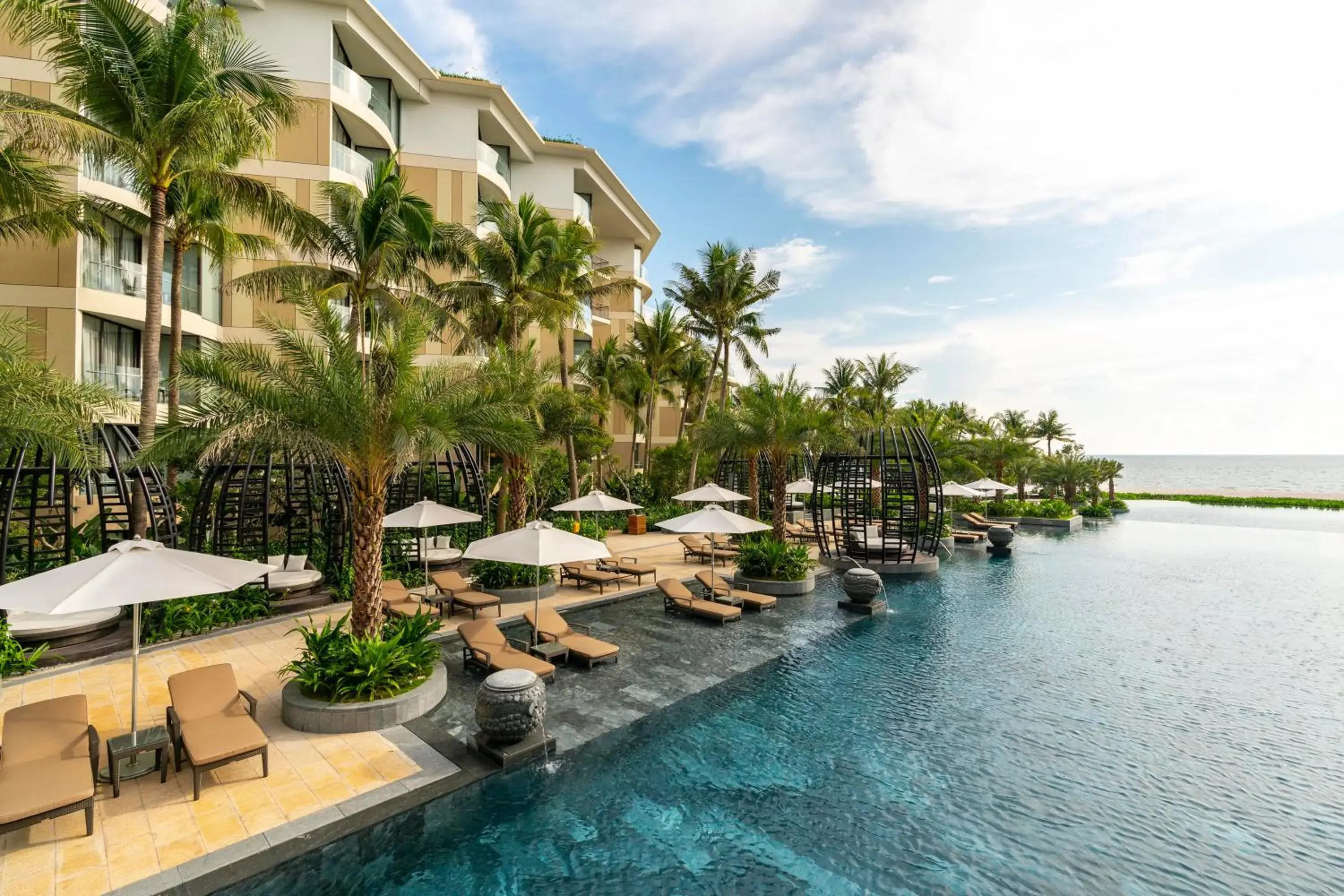 Balcony/Terrace, Swimming Pool in InterContinental Phu Quoc Long Beach Resort, an IHG Hotel