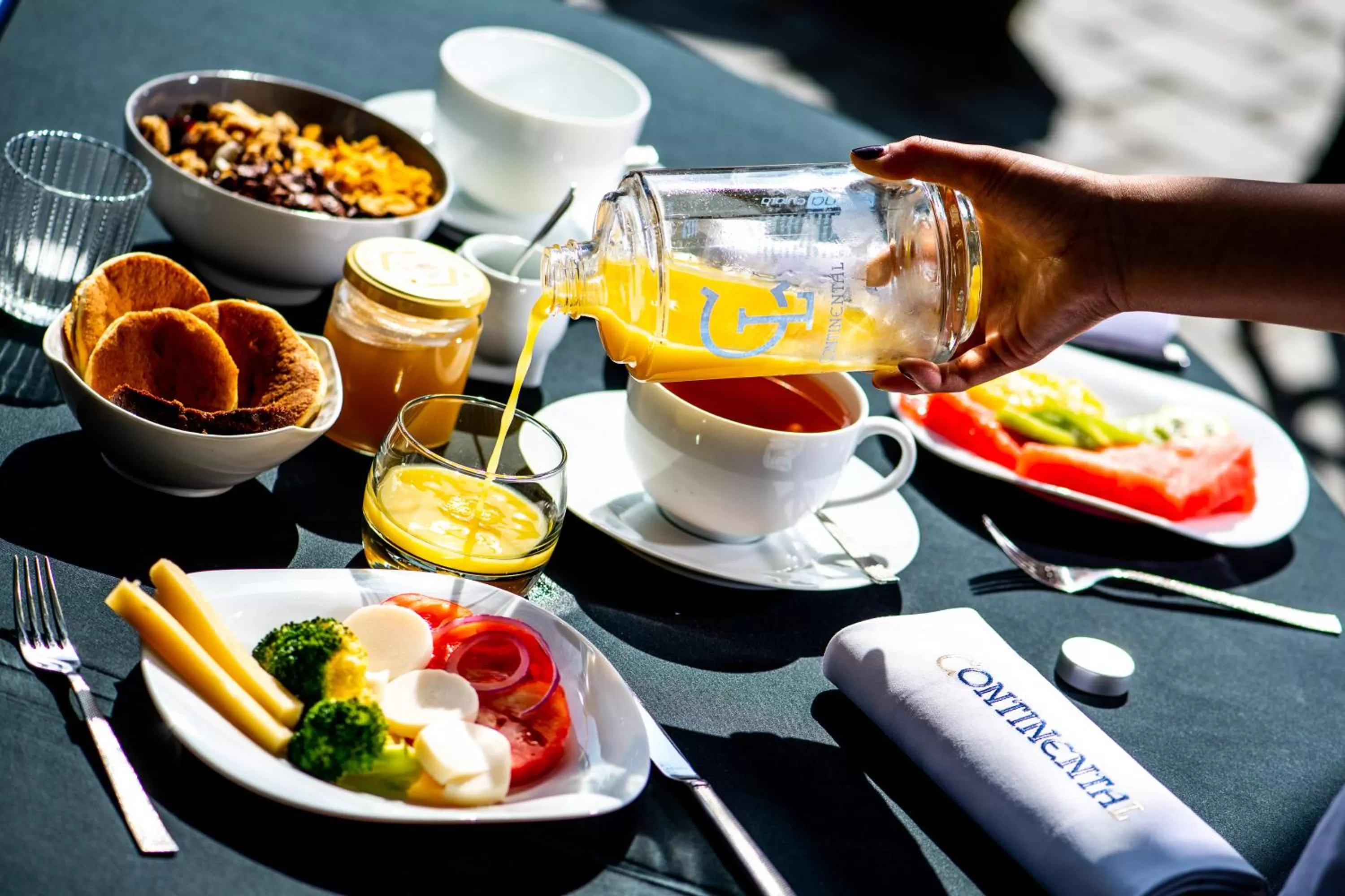 Buffet breakfast in Continental Hotel