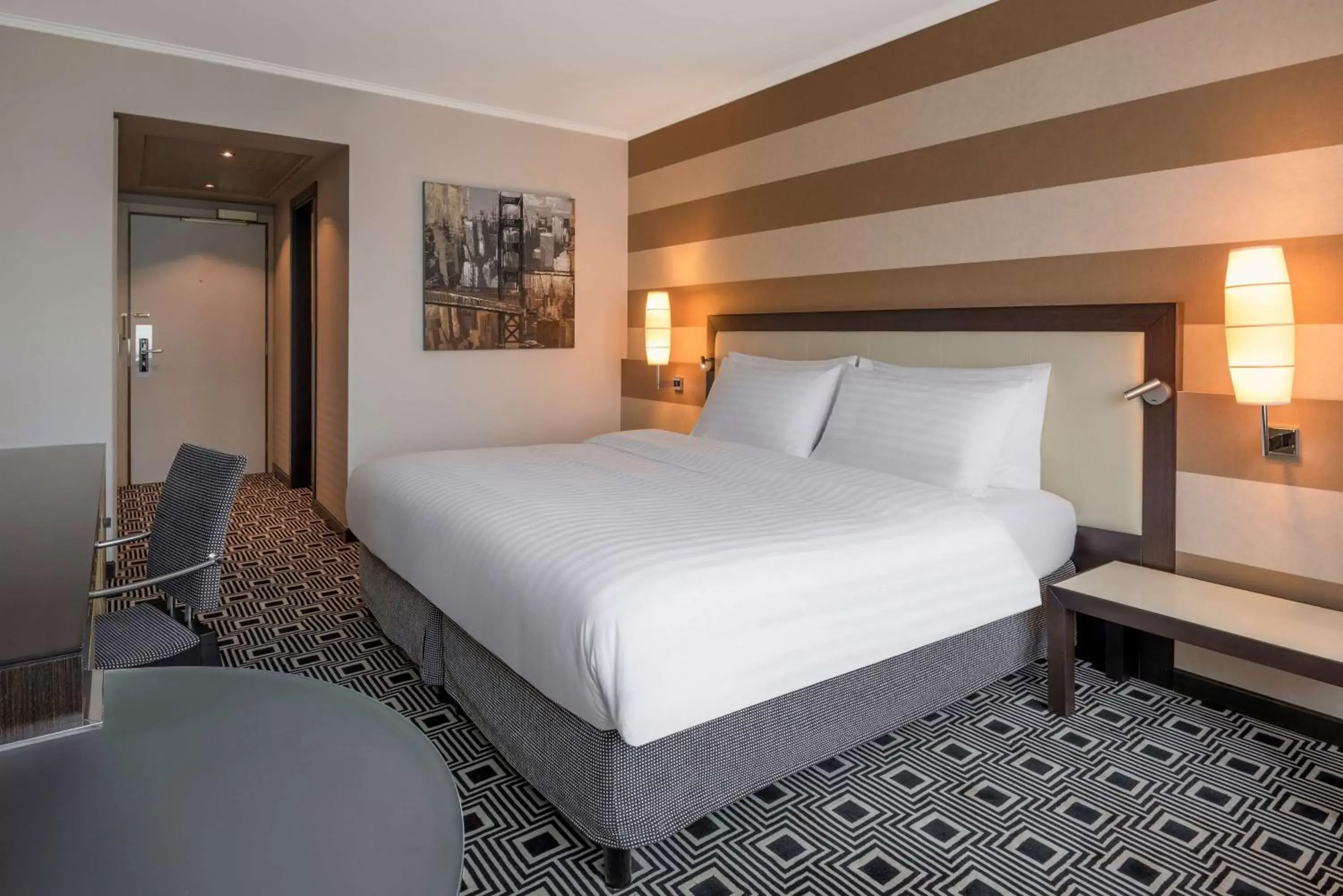 Bed in Hilton Geneva Hotel and Conference Centre Bed in Hilton Geneva Hotel and Conference Centre