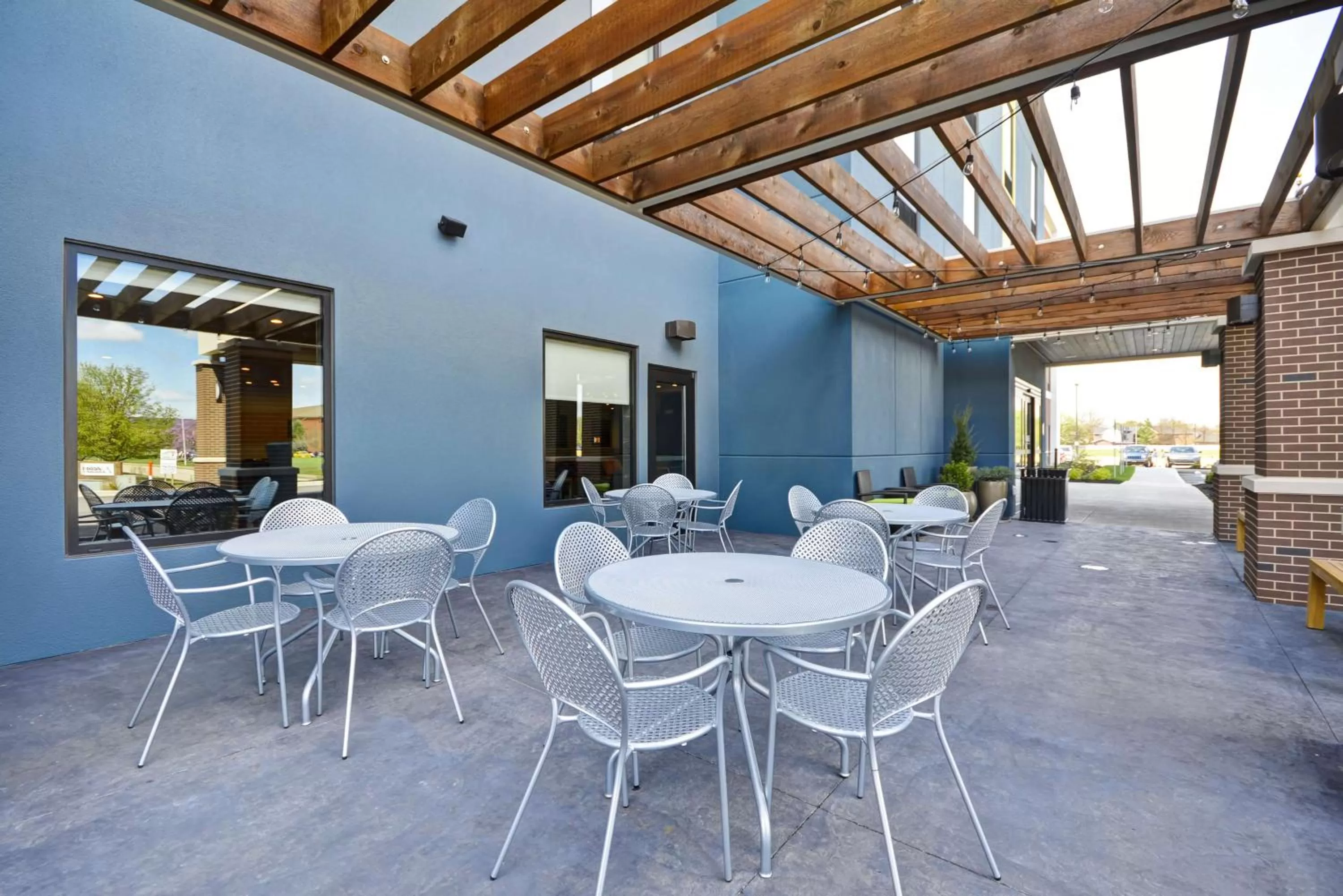 Patio in Home2 Suites By Hilton Evansville