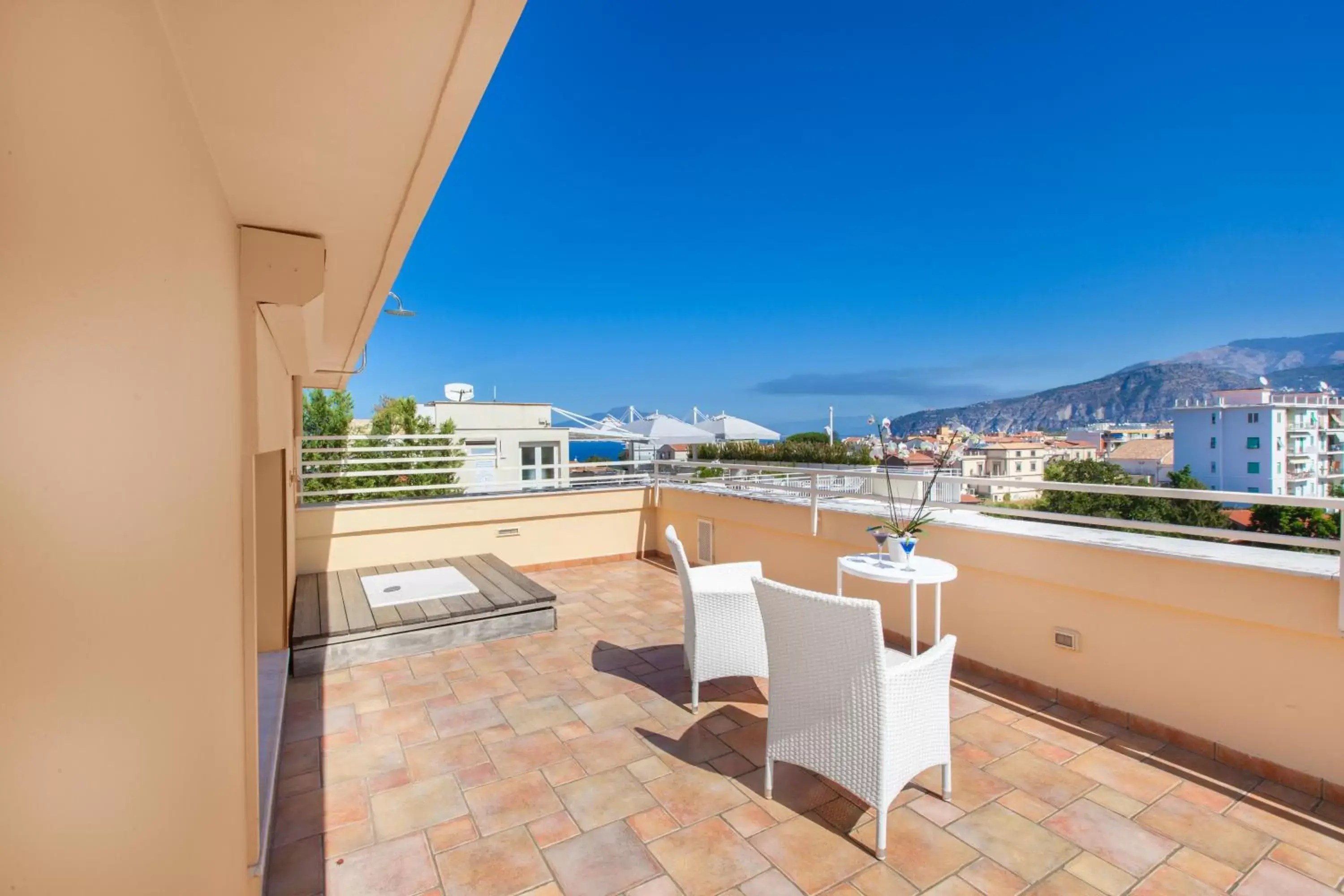 Patio, Balcony/Terrace in Hotel Antiche Mura