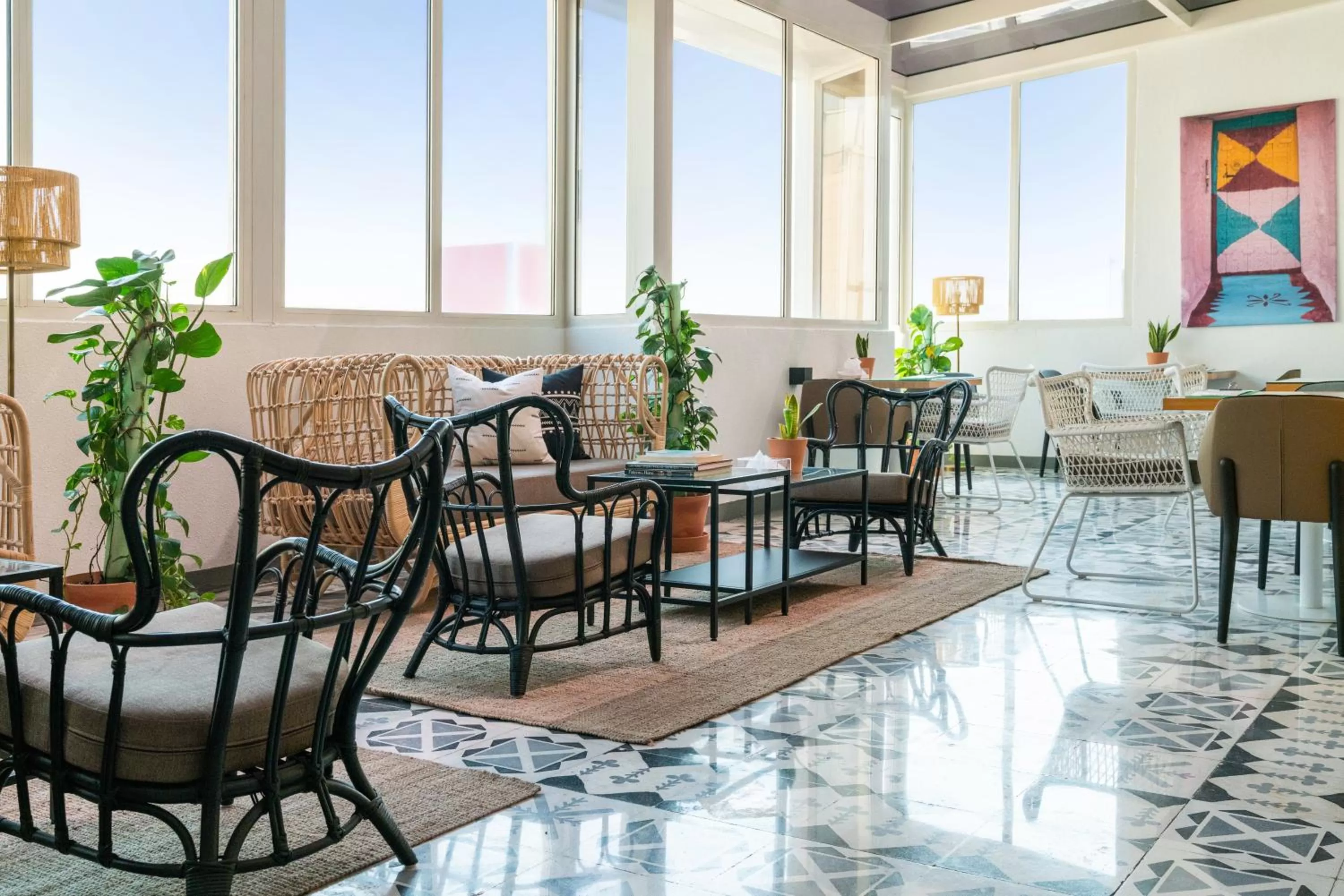 Seating area in Nuzl Shada Hotel