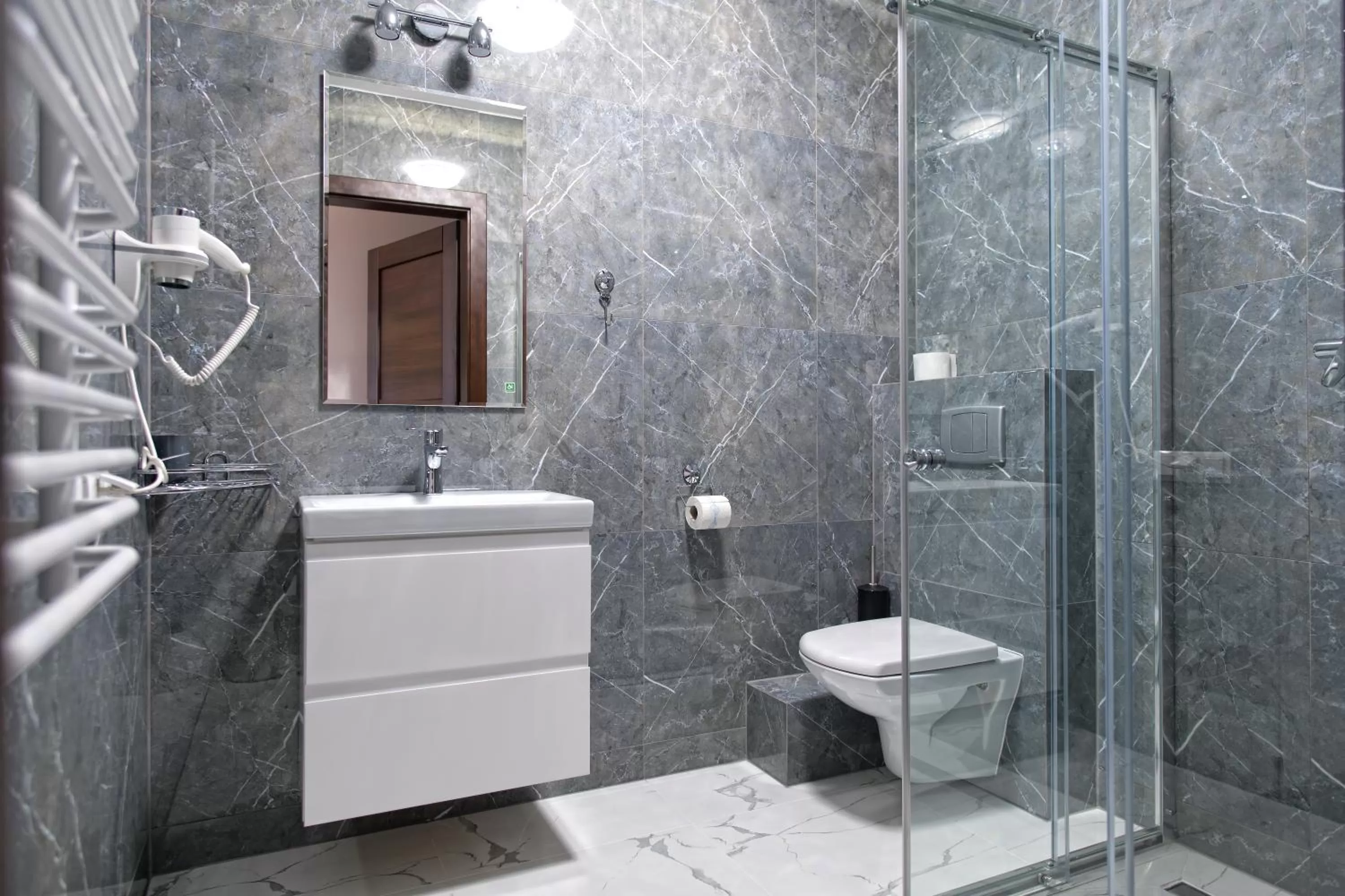 Bathroom in Hotel Campari