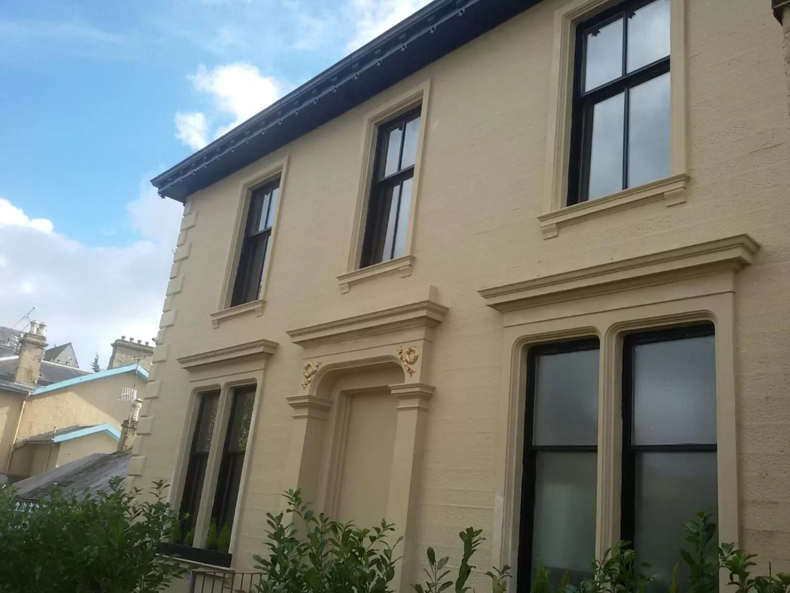 Facade/entrance in Crosshill House