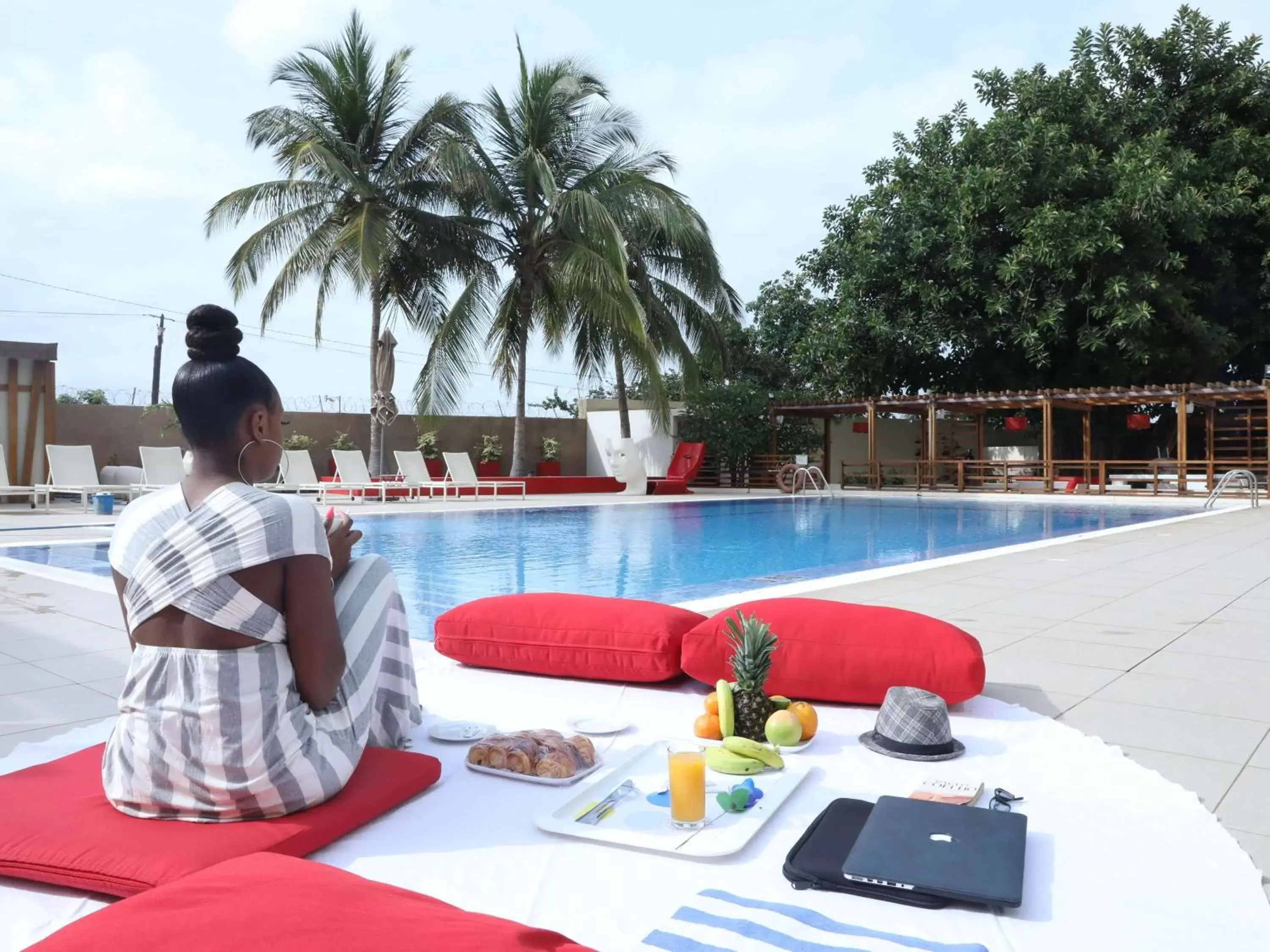 On site, Swimming Pool in Novotel Dakar