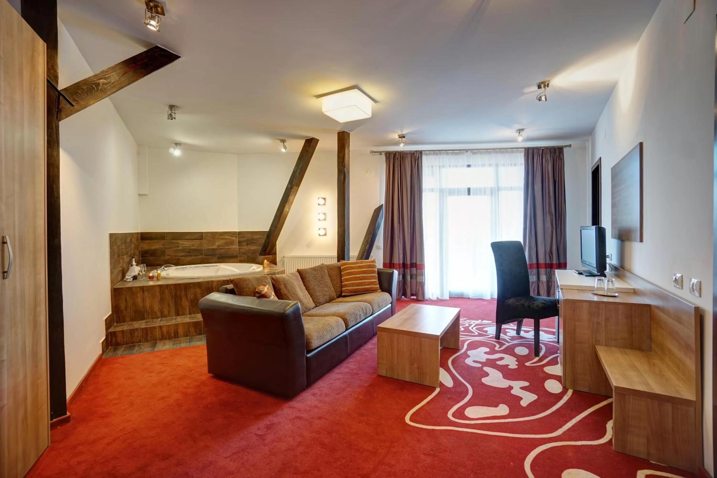 Living room, Bed in Hotel Ave Lux