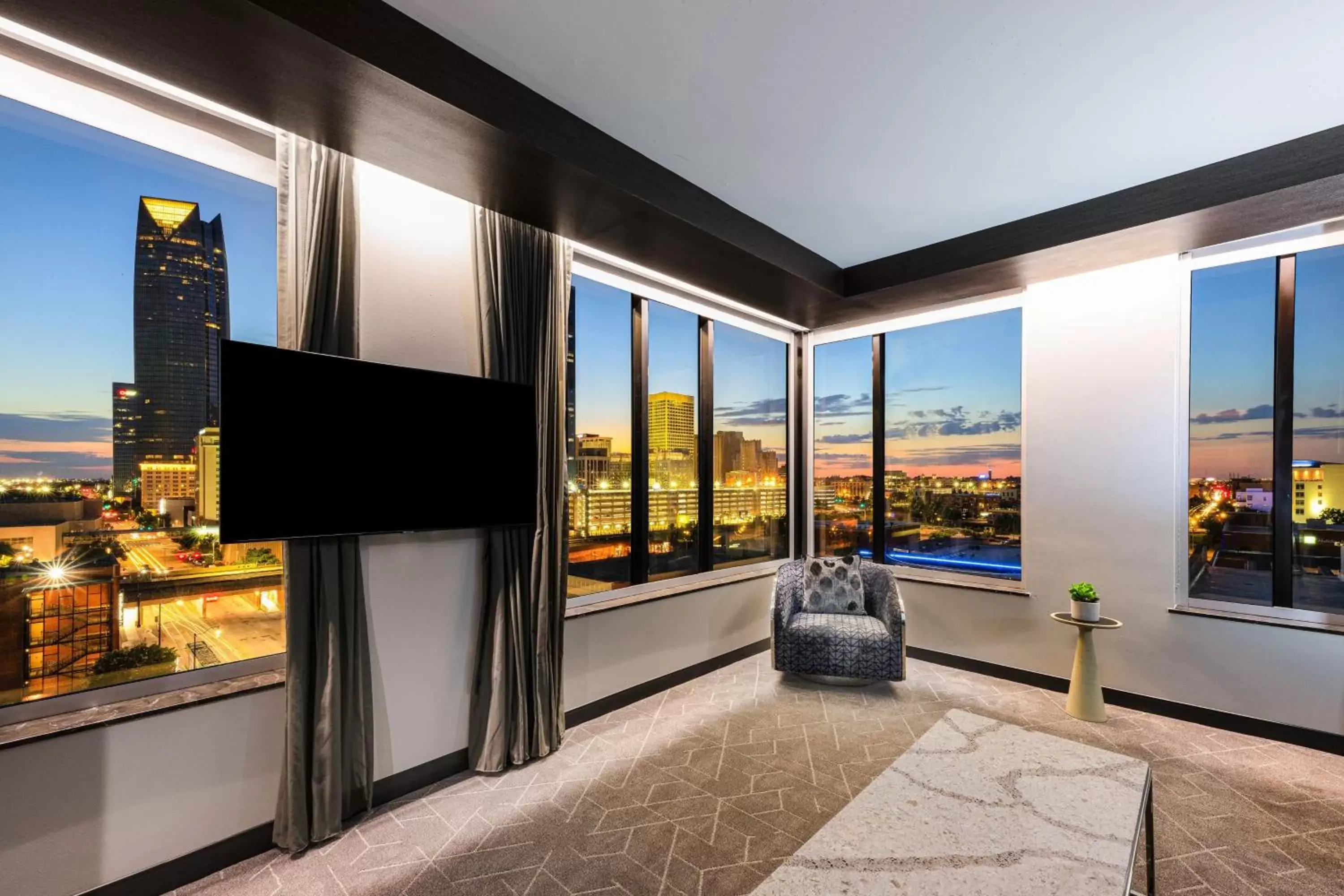 Photo of the whole room, TV/Entertainment Center in Renaissance Oklahoma City Downtown Bricktown Hotel