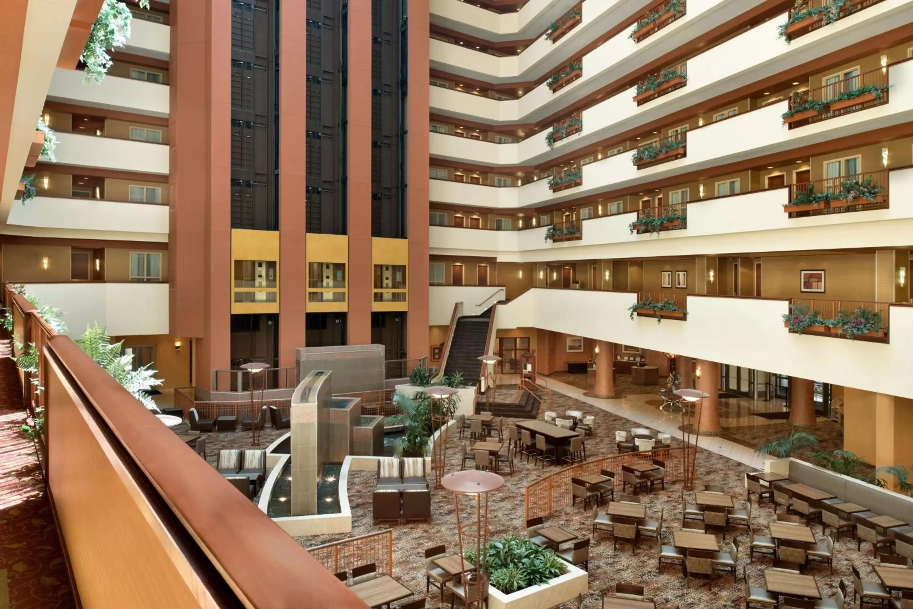 Lobby or reception in Embassy Suites East Peoria Hotel and Riverfront Conference Center