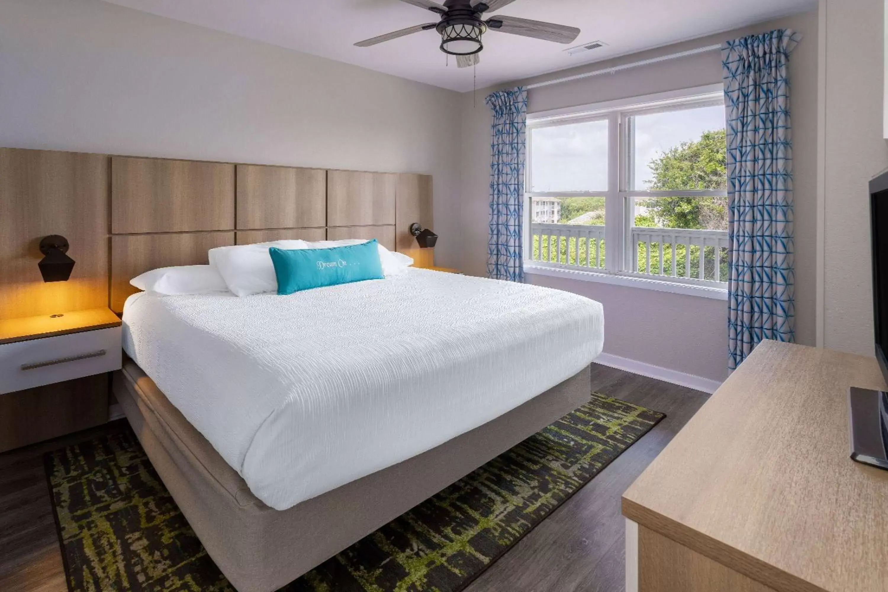 Bed in Atlantic Beach Resort, a Ramada by Wyndham