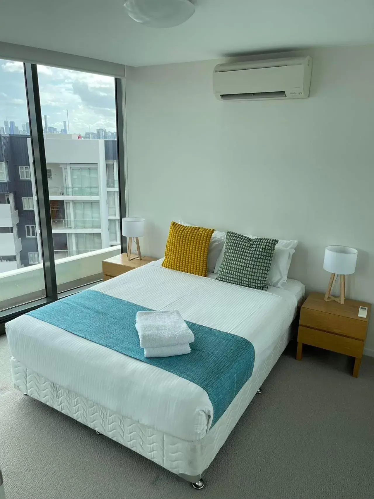 Bed in Link Portside Wharf Apartment Hotel Bed in Link Portside Wharf Apartment Hotel