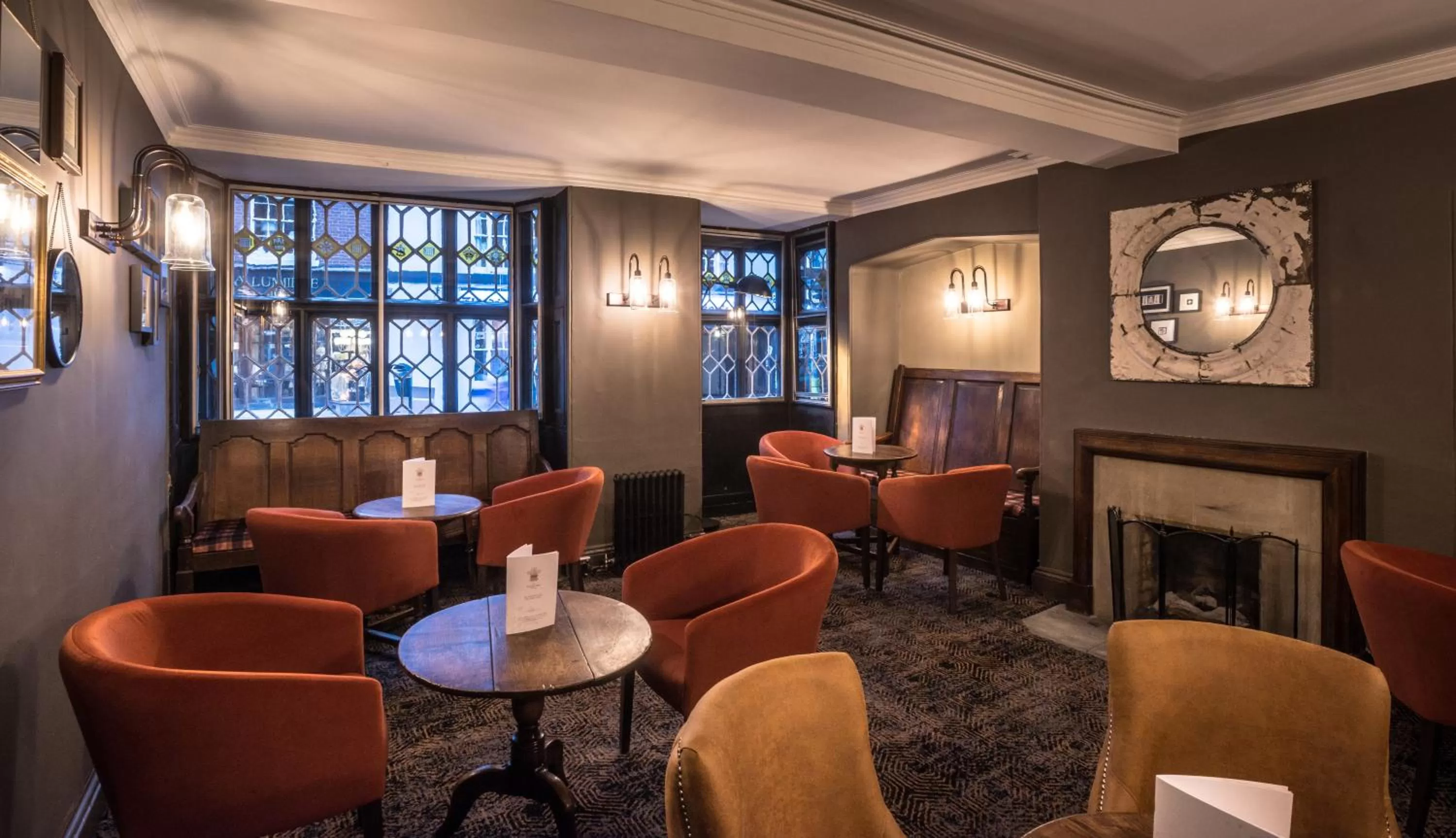 Seating area in The Feathers Hotel