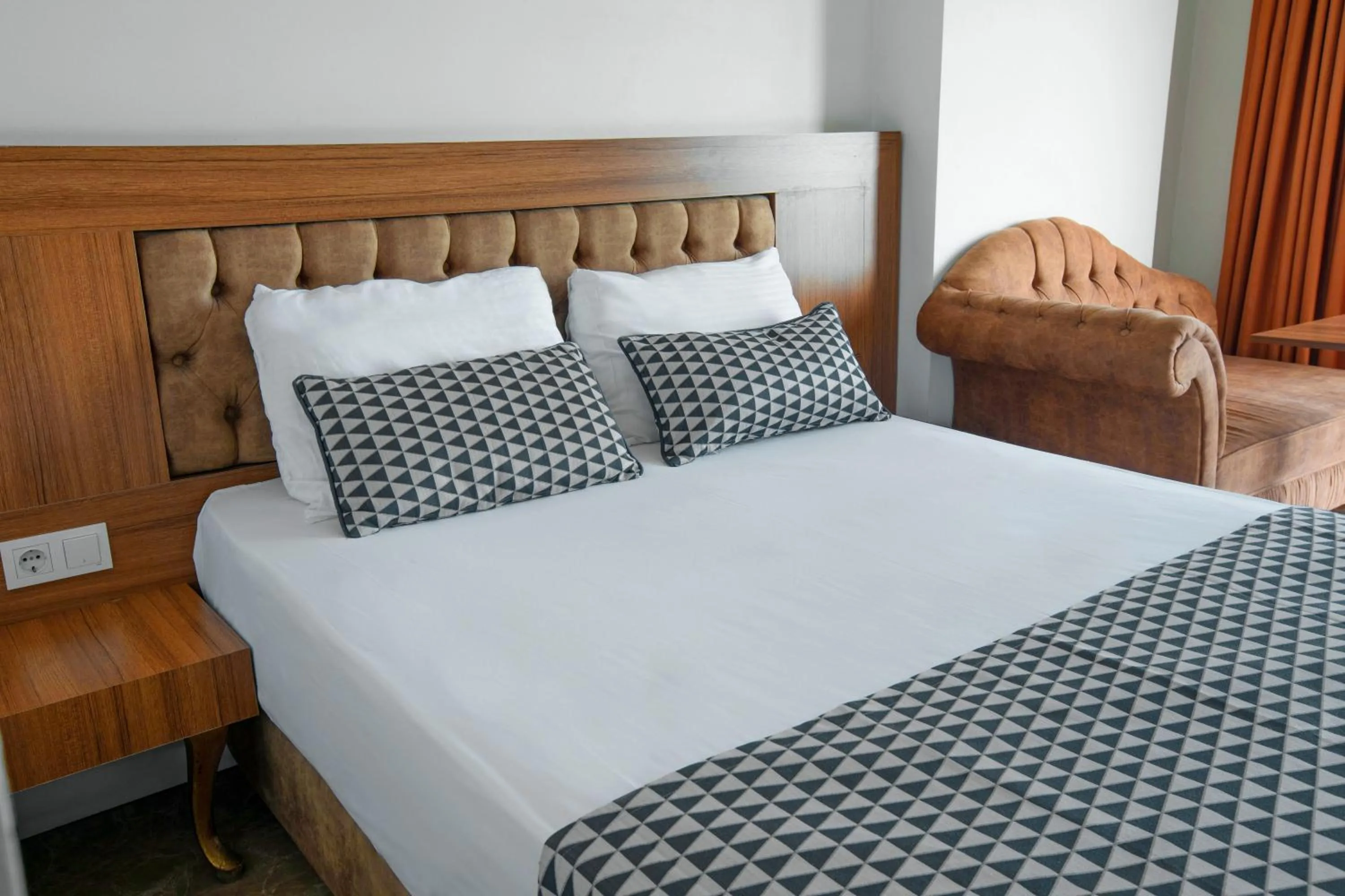 Bed in Kristal Beach Hotel