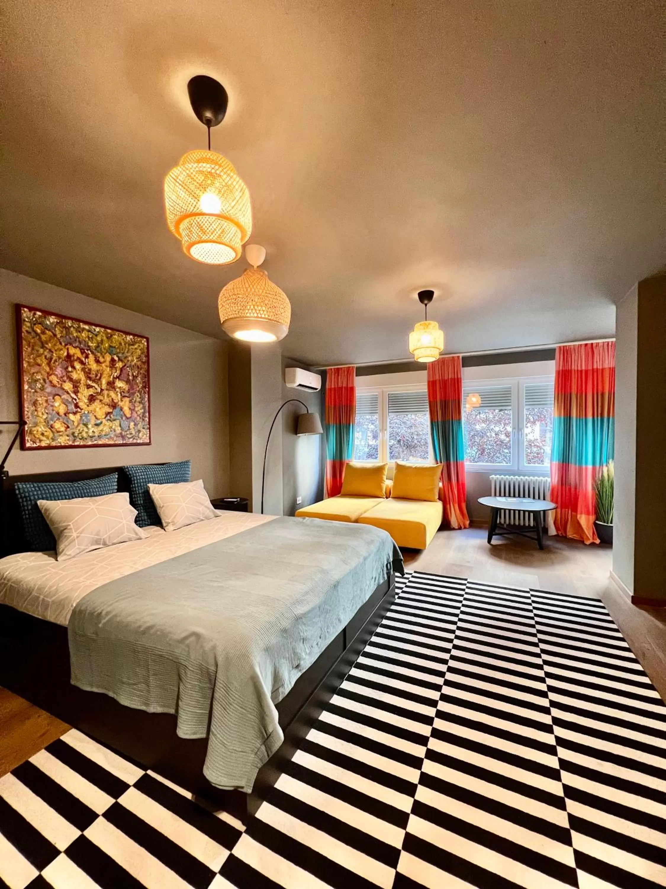 Bed in Tulum Apart Center Belgrade