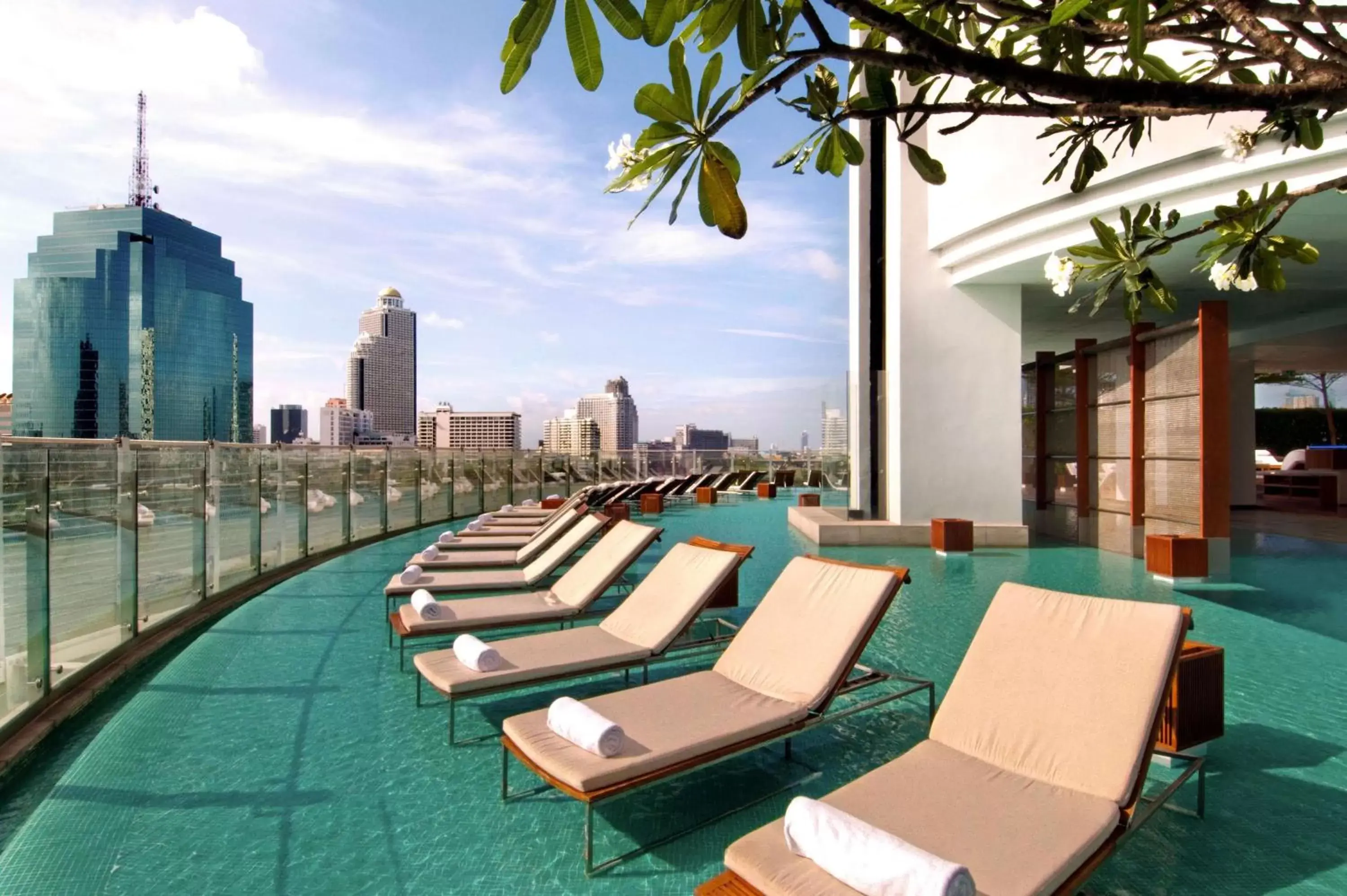 City view, Swimming Pool in Millennium Hilton Bangkok