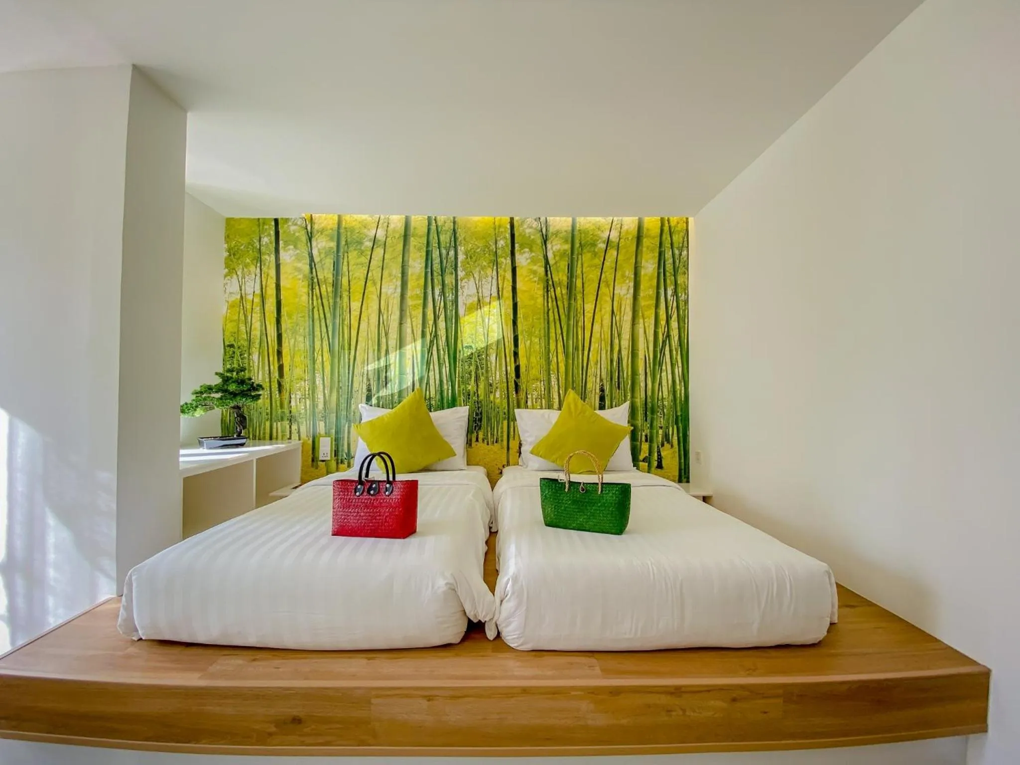 Bed in Sino House Phuket Hotel - SHA Plus