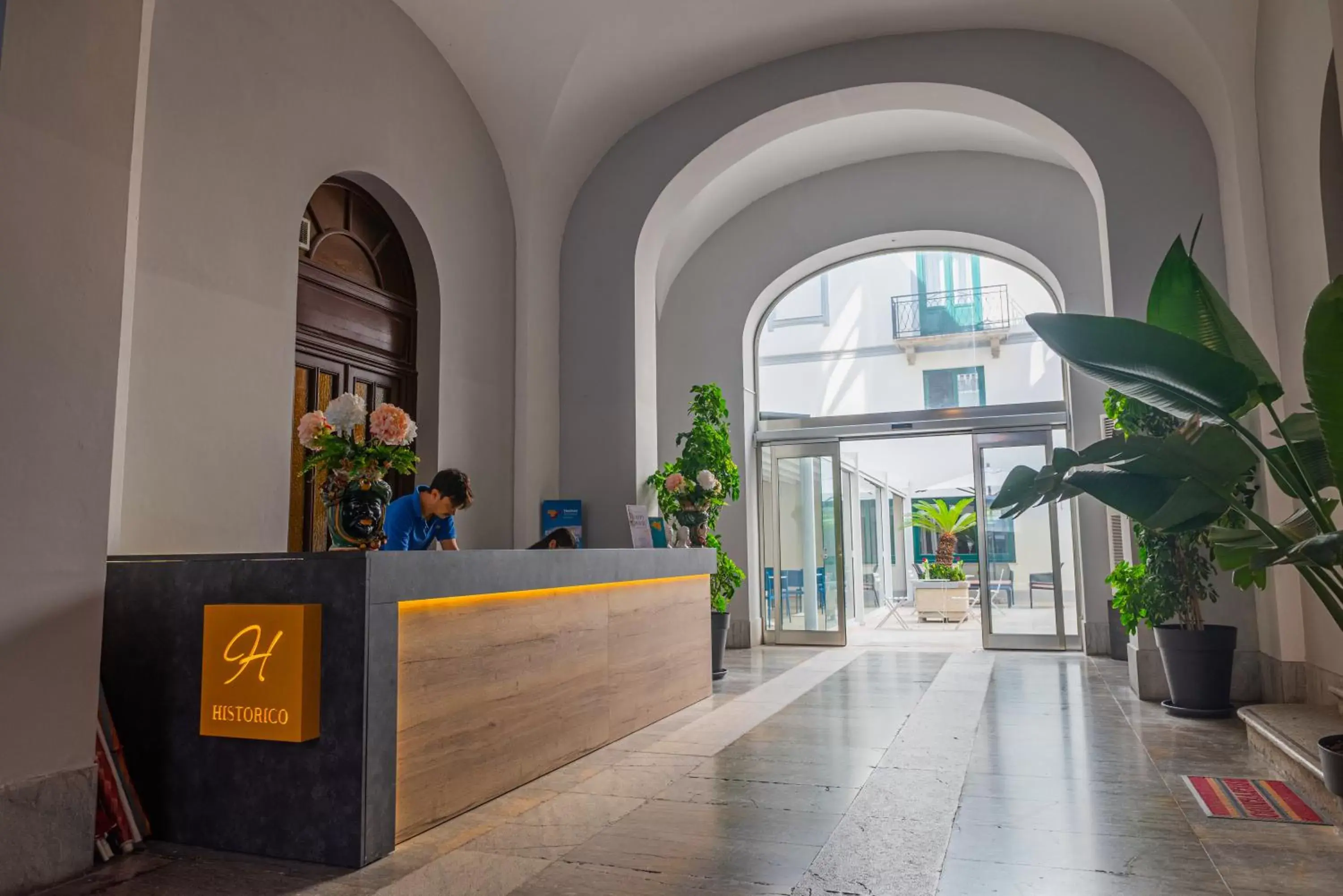 Lobby or reception in Historico Loft & Rooms Palazzo Adragna XIX