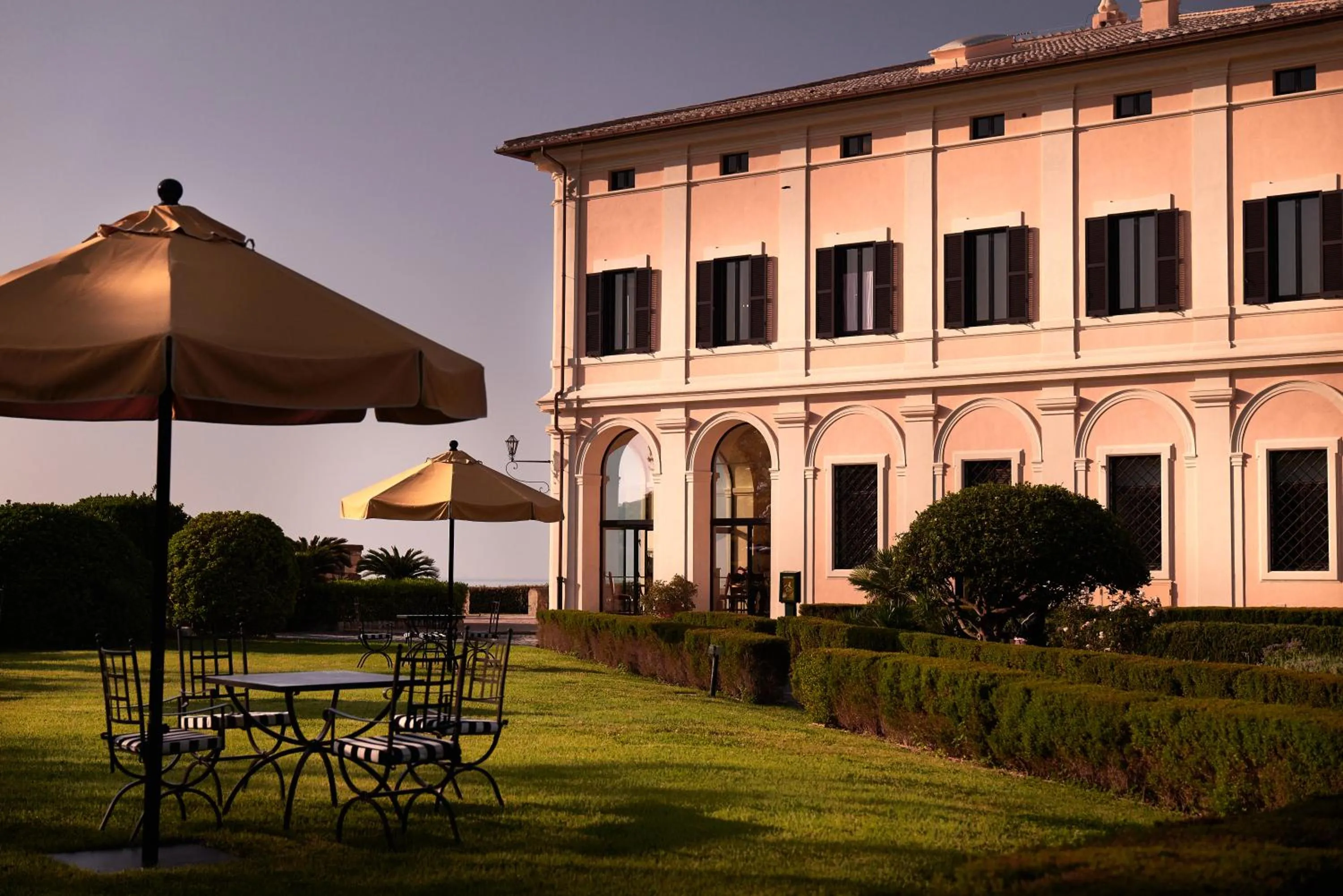 Property building in La Posta Vecchia Hotel