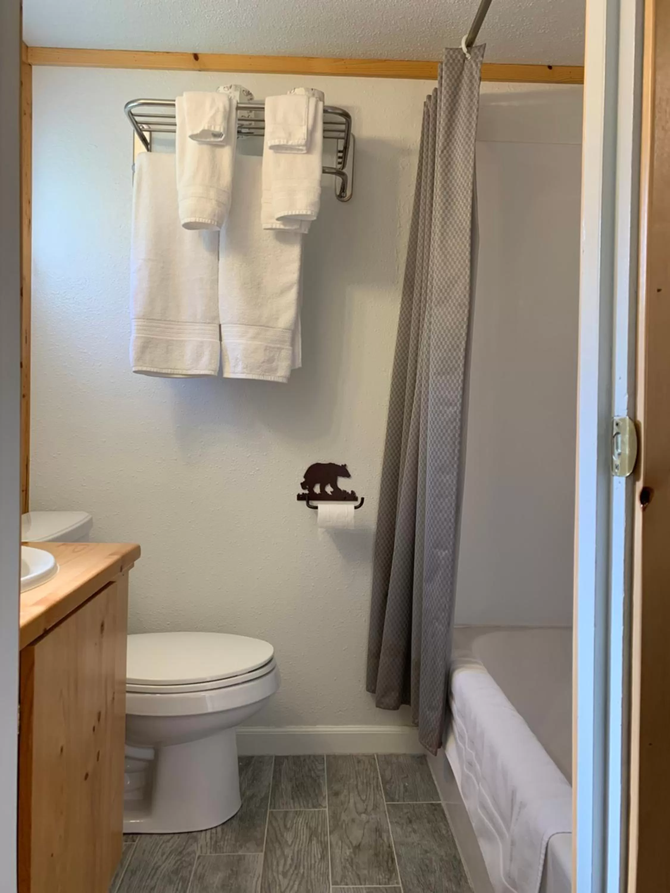 Bathroom in Glacier Haven Inn