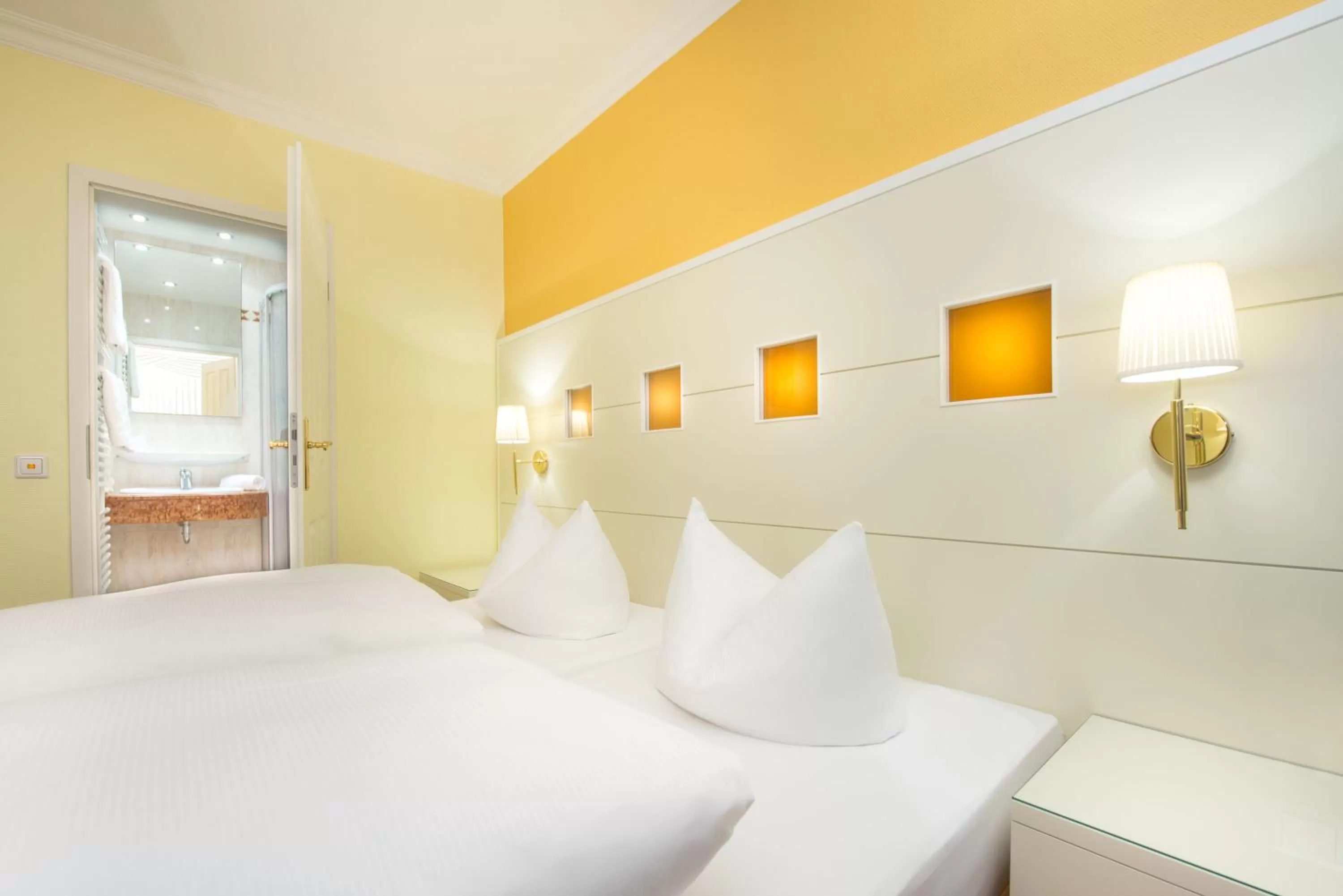 Bed in Hotel Hennies