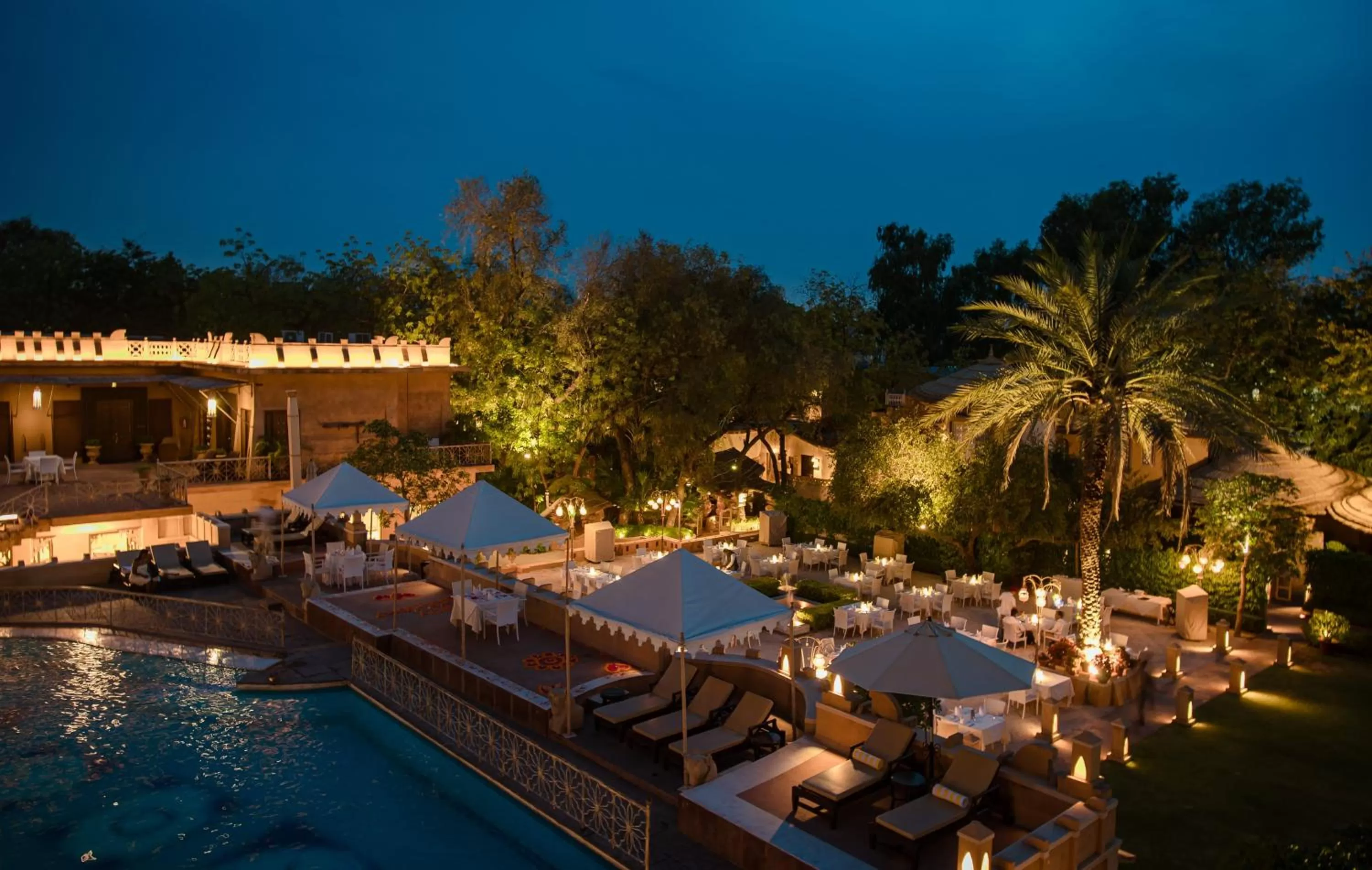 Swimming pool in Ajit Bhawan - A Palace Resort