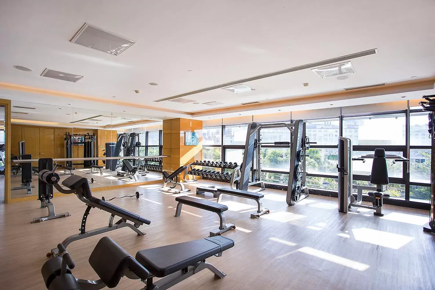 Bathroom, Fitness Center/Facilities in Hilton Guangzhou Baiyun - Canton Fair Free Shuttle Bus