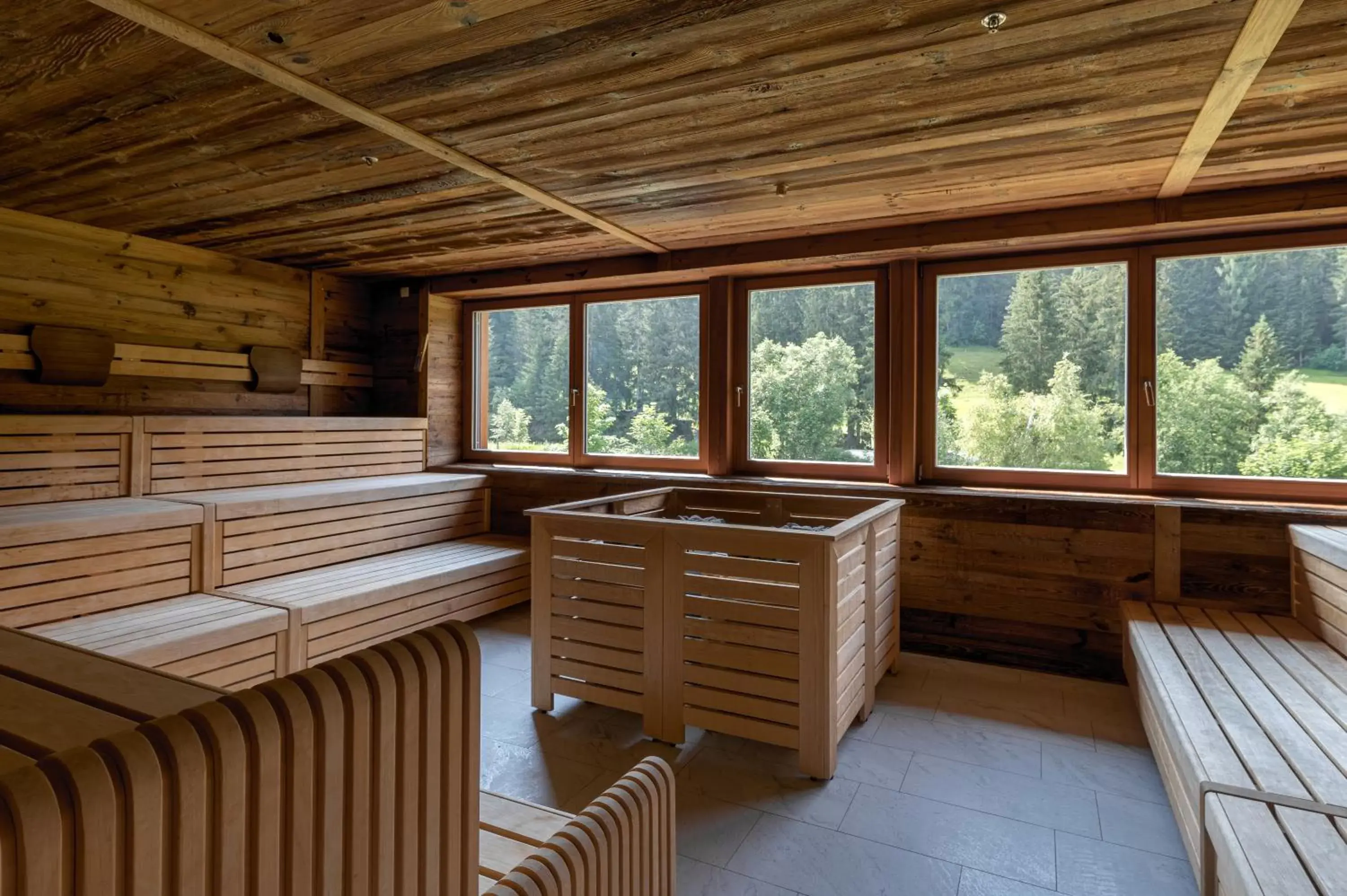 Sauna in Alpine Nature Hotel Stoll