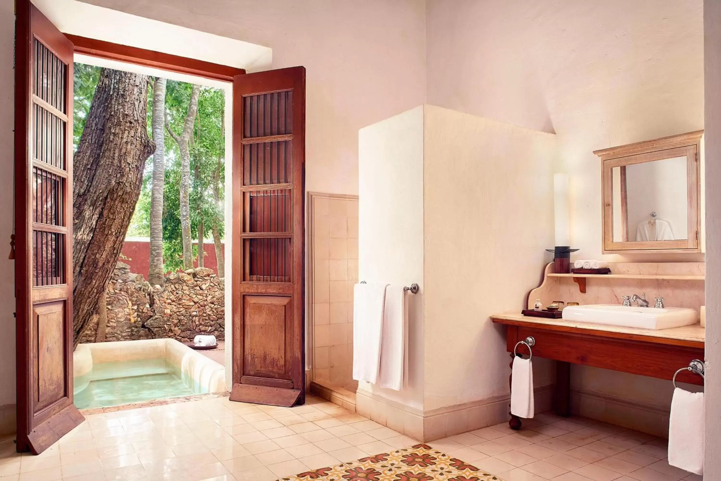 Bathroom in Hacienda Temozon