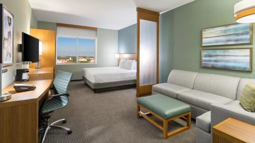 King Room with Sofa Bed and Accessible Tub - Disability Access in Hyatt Place Boca Raton