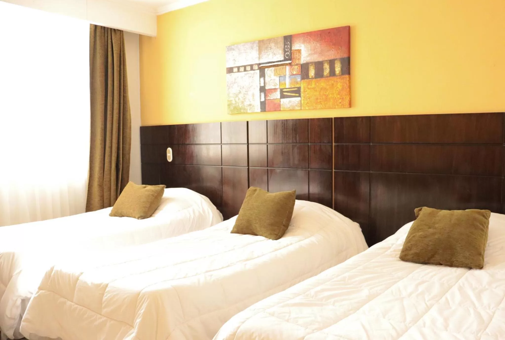 Bed in Hotel Terrano Concepción