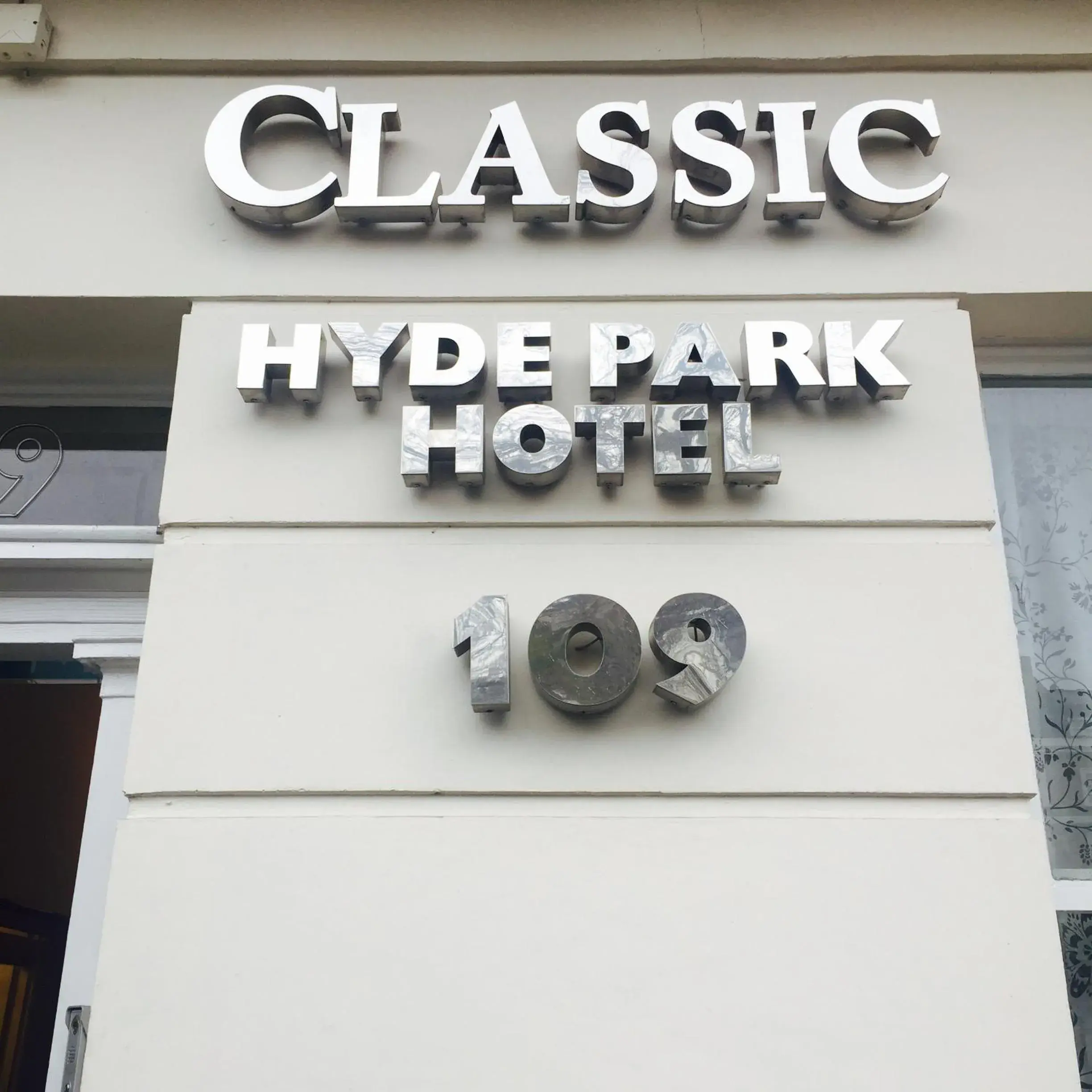 Facade/entrance in Classic Hyde Park Hotel