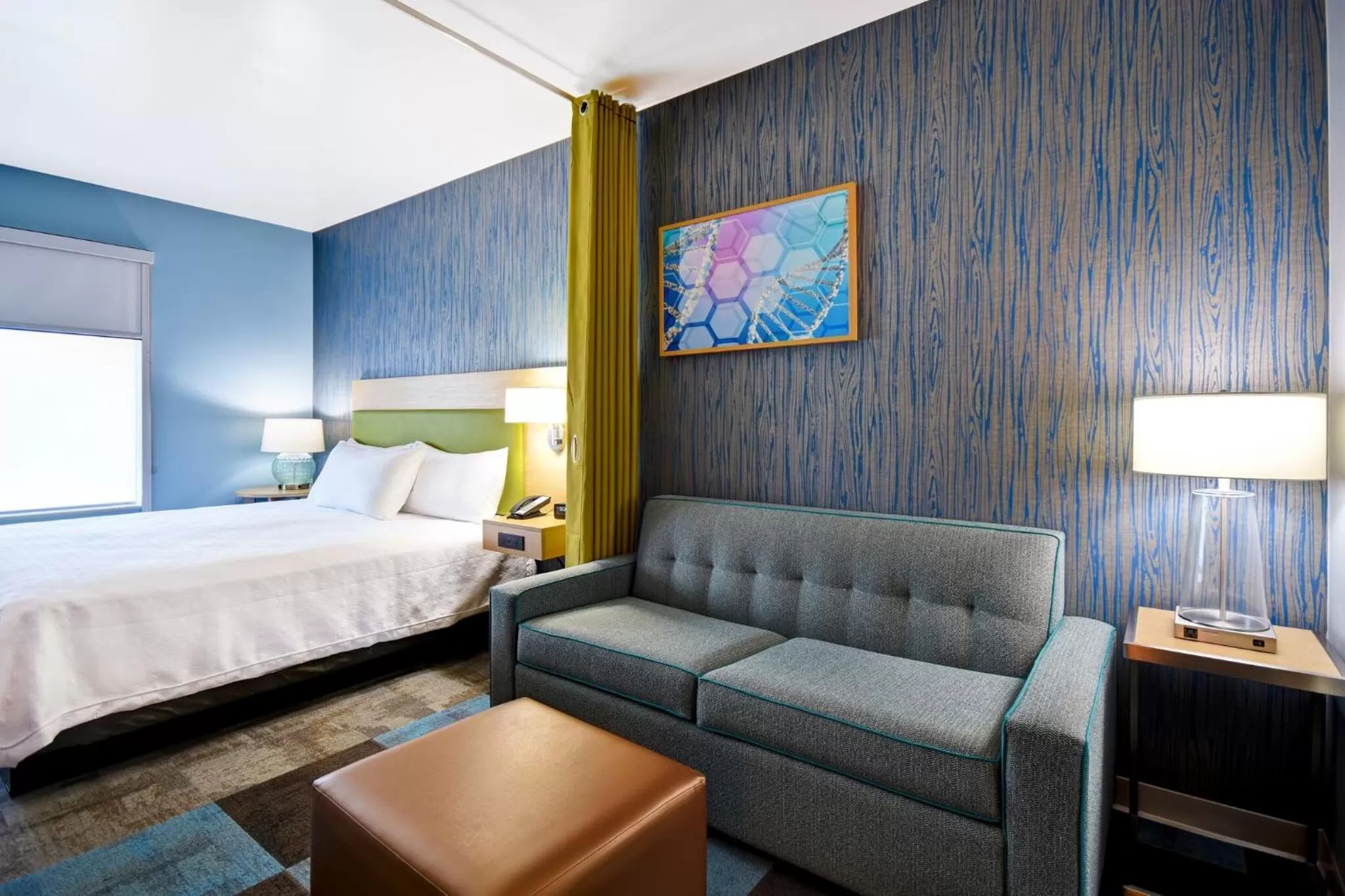 Bed in Home2 Suites By Hilton San Francisco Airport North