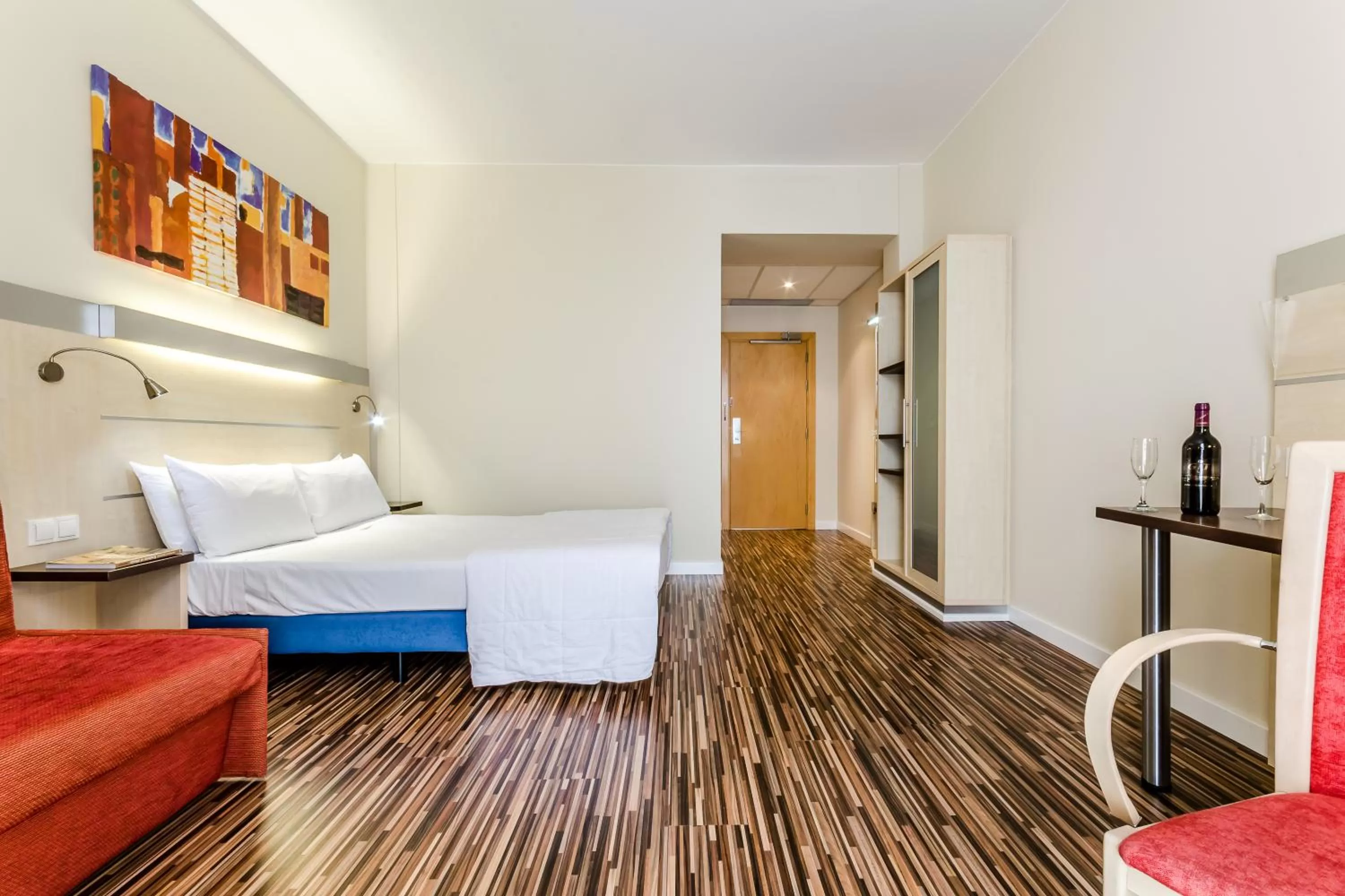 Bed in Hotel YIT Ciudad De Zaragoza