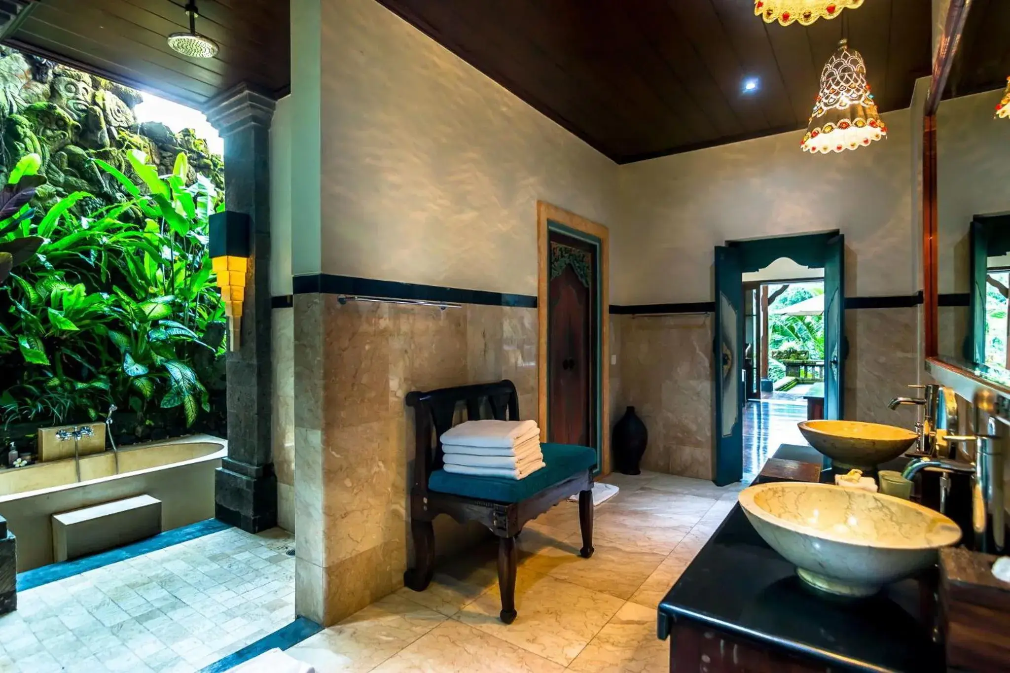 Bathroom in Bidadari Private Villas & Retreat