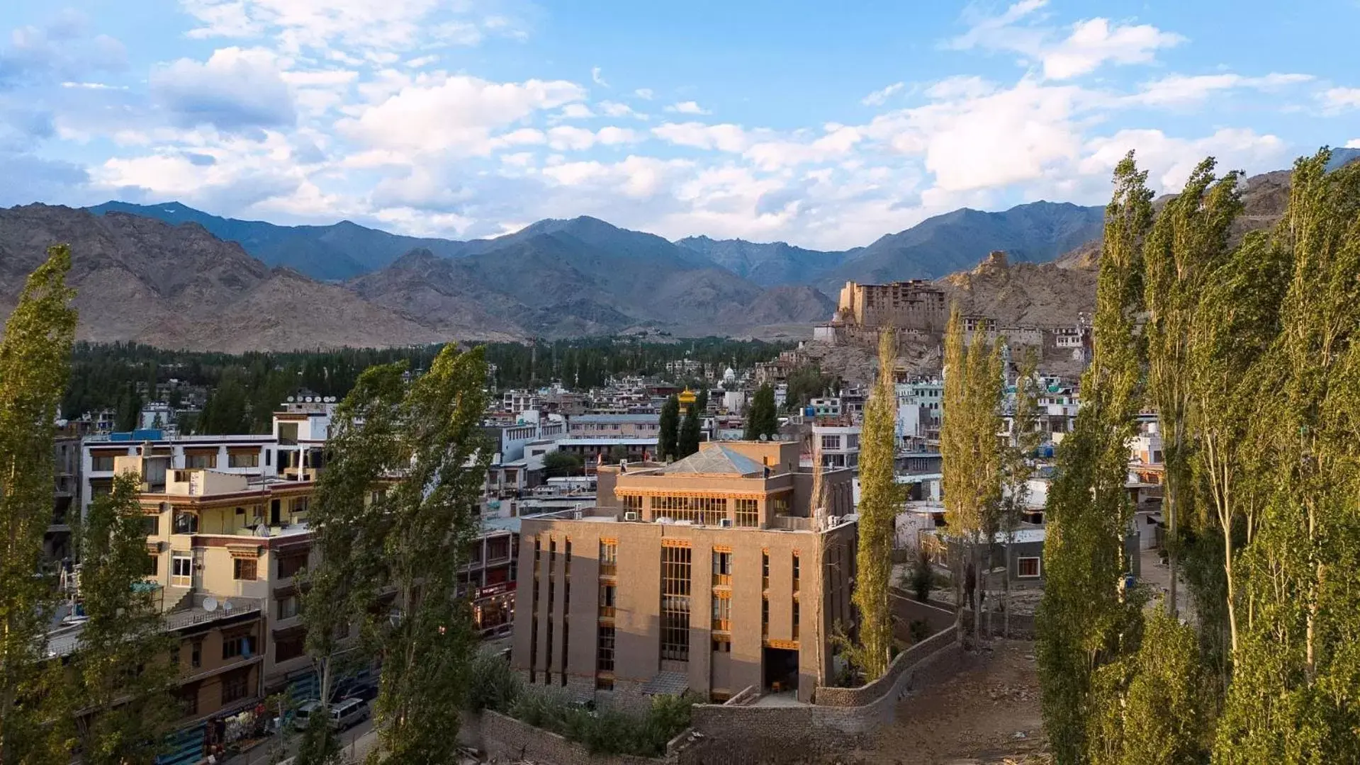 Property building, Mountain View in Chospa Hotel, Leh