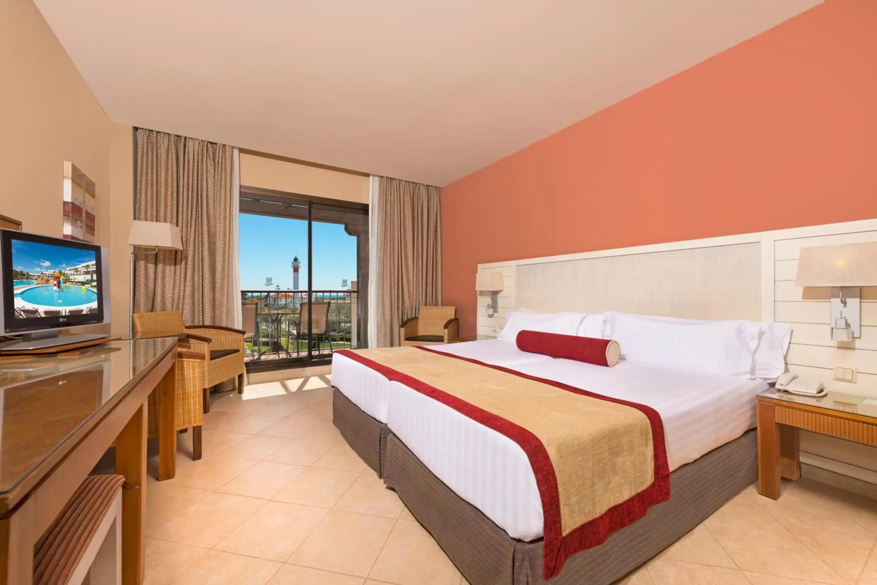 Double or Twin Room with Garden View in Hotel Fuerte El Rompido