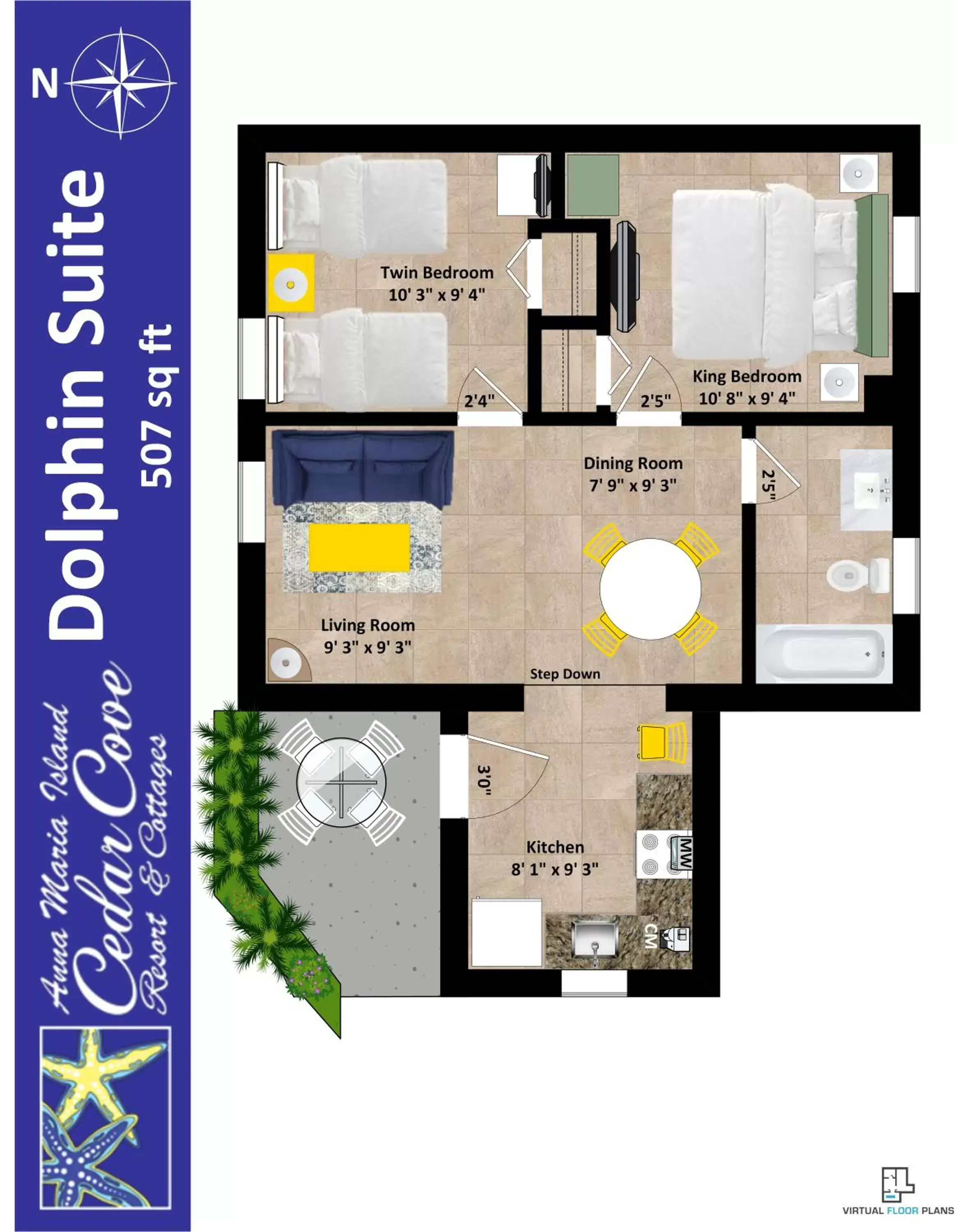 Floor Plan in Cedar Cove Resort & Cottages