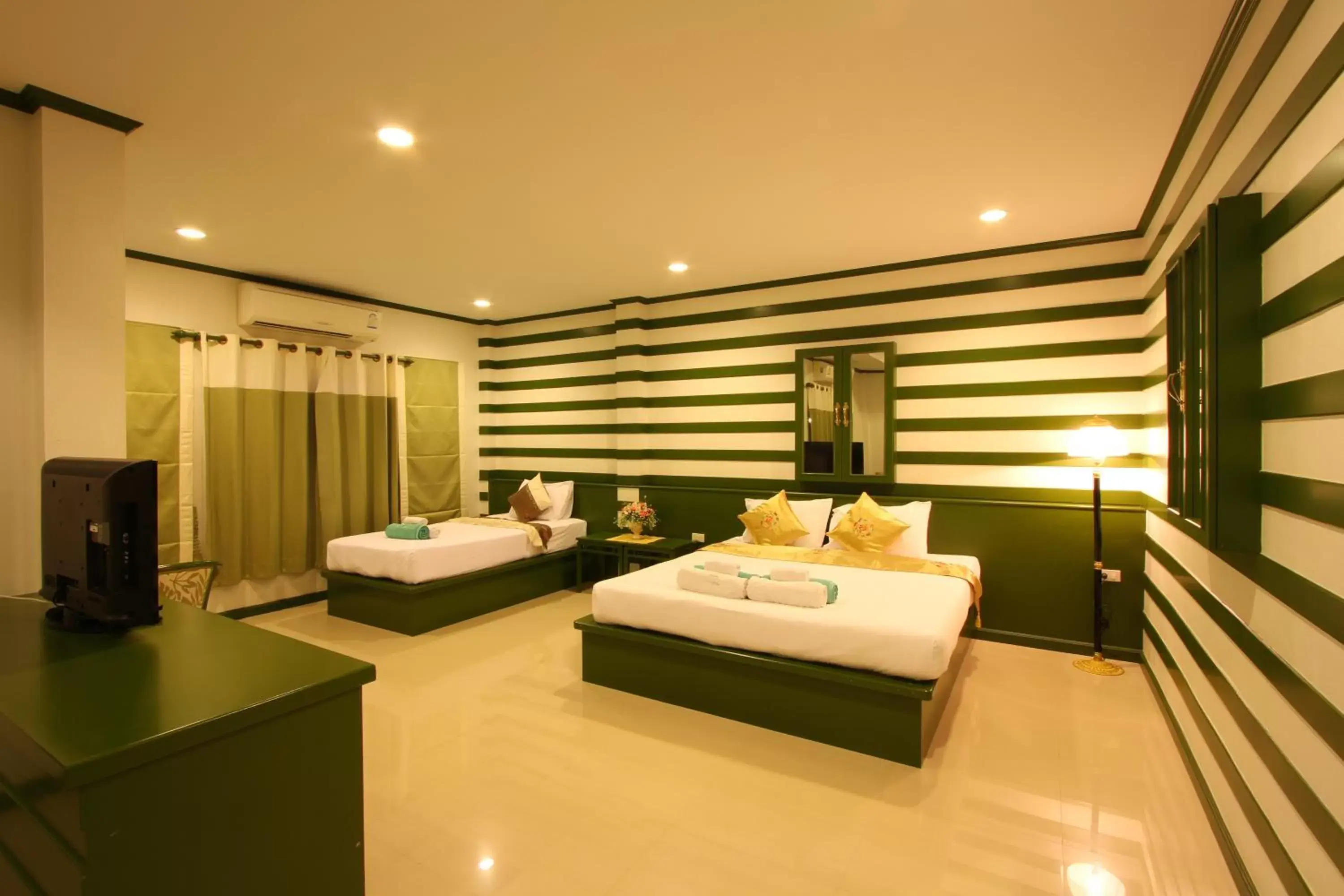 Bedroom, Bed in The Green Beach Resort