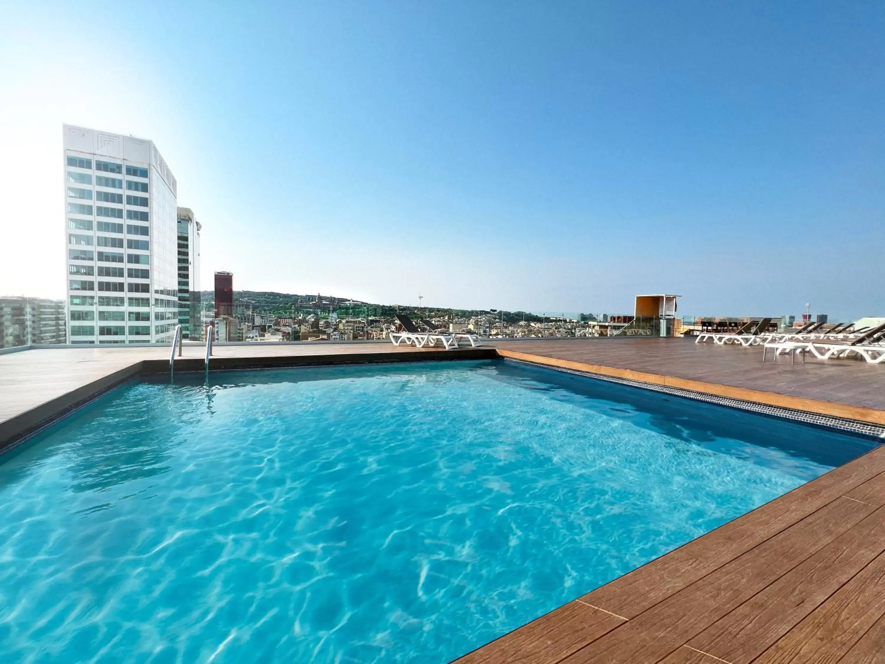 Pool view, Swimming Pool in Expo Hotel Barcelona
