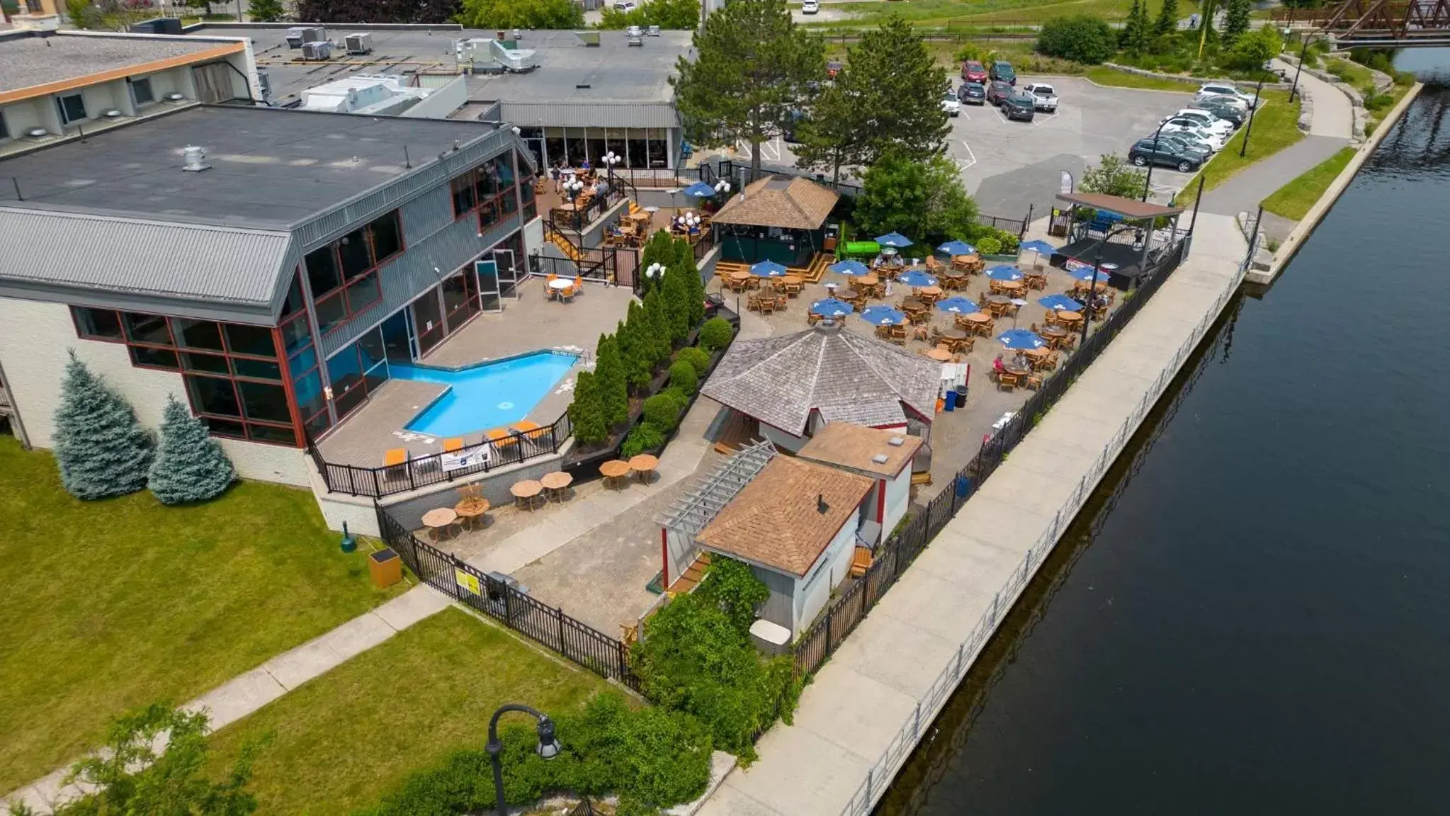 Property building, Bird's-eye View in Holiday Inn Hotel Peterborough Waterfront, an IHG Hotel