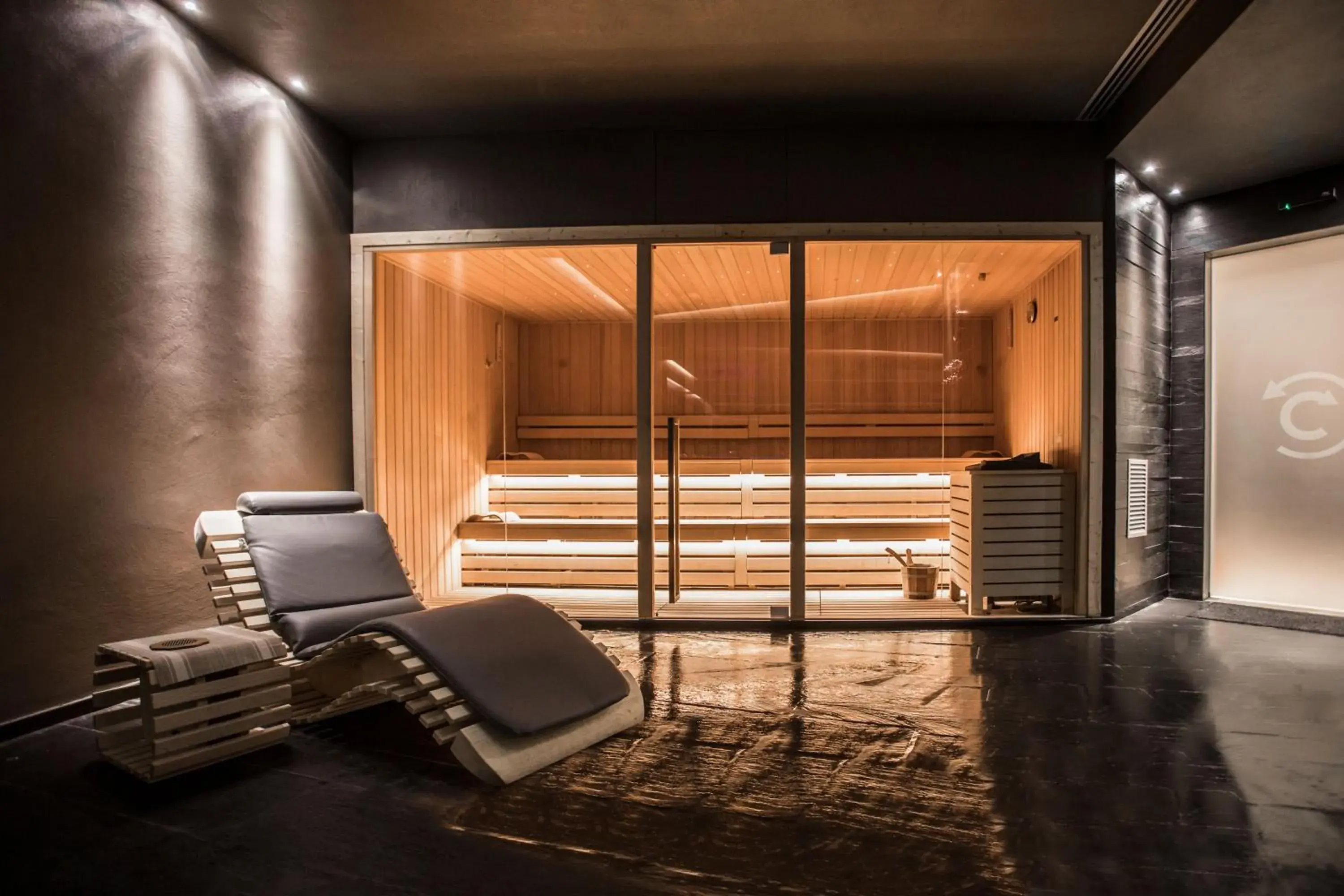 Sauna, Bed in All Time Relais & Sport Hotel Sauna, Bed in All Time Relais & Sport Hotel