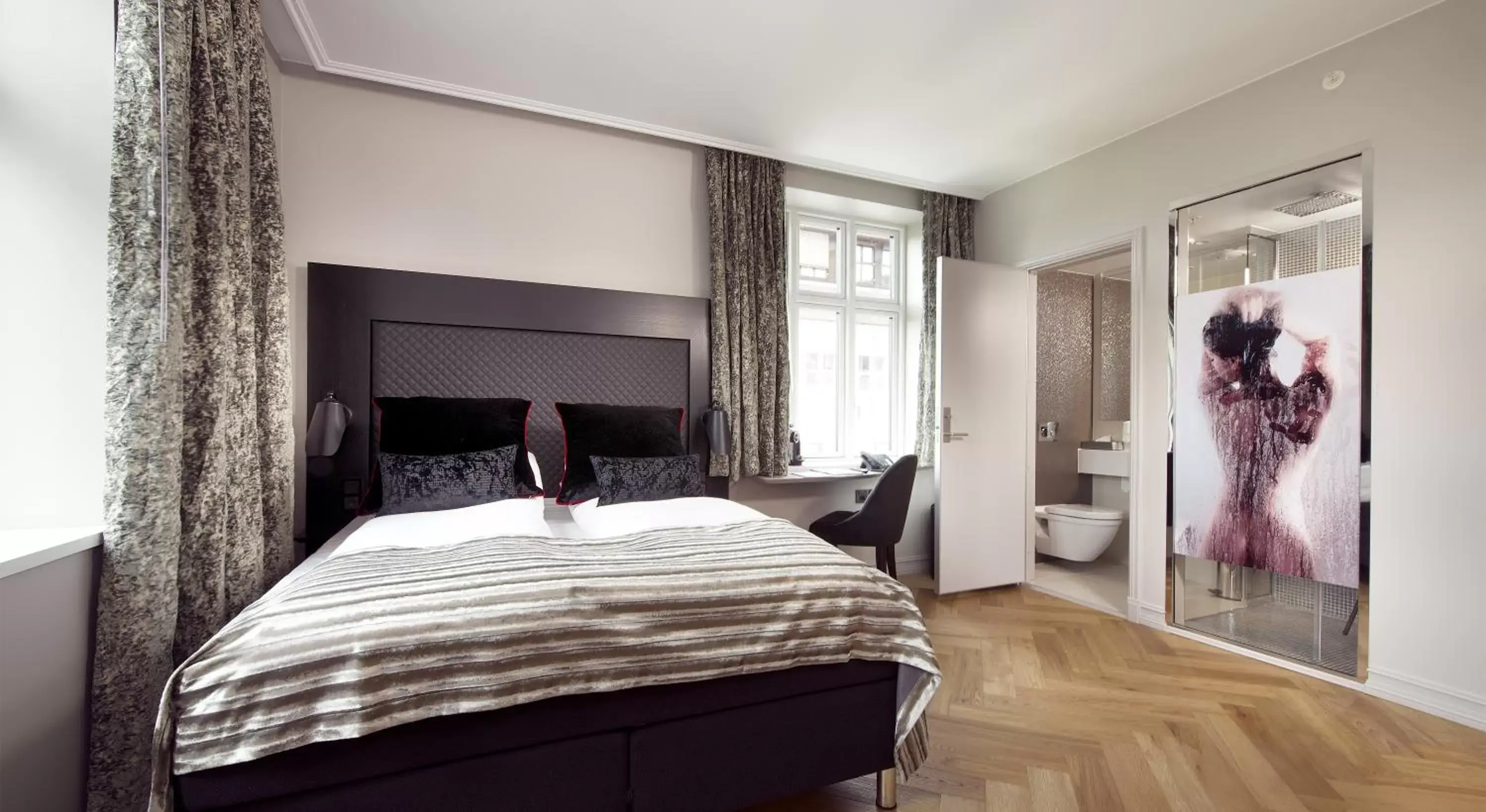 Bed in Hotel Oleana Bed in Hotel Oleana