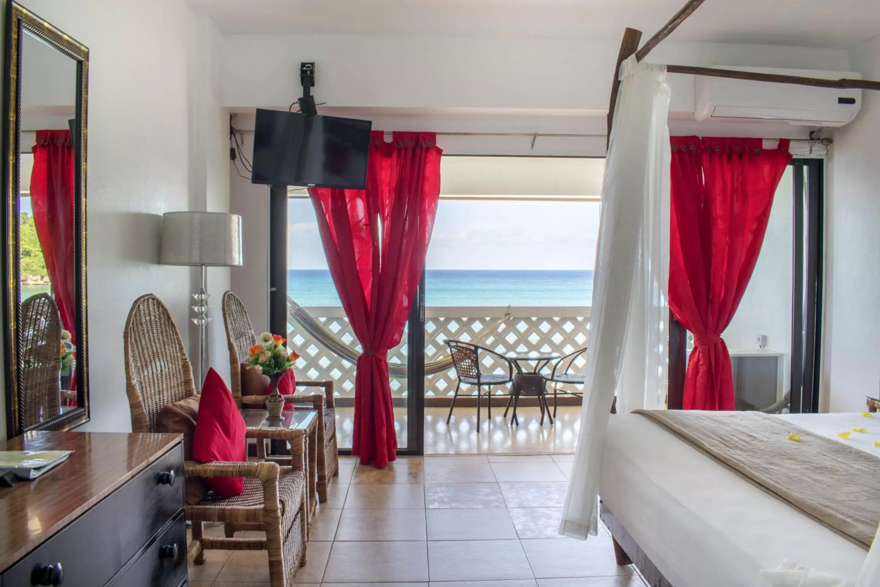 Seating area in Sand and Tan Beach Hotel