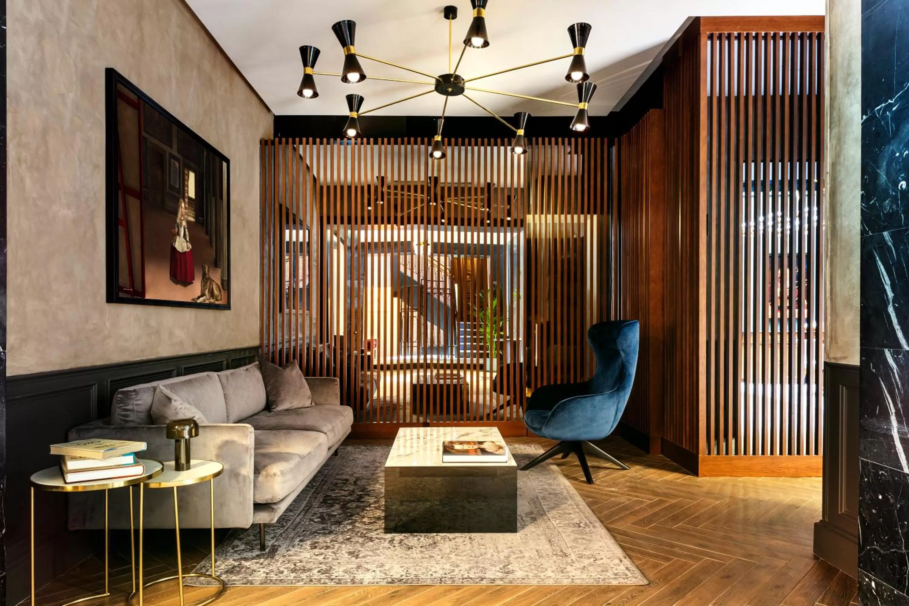 Library in Radisson Blu Hotel, Madrid Prado