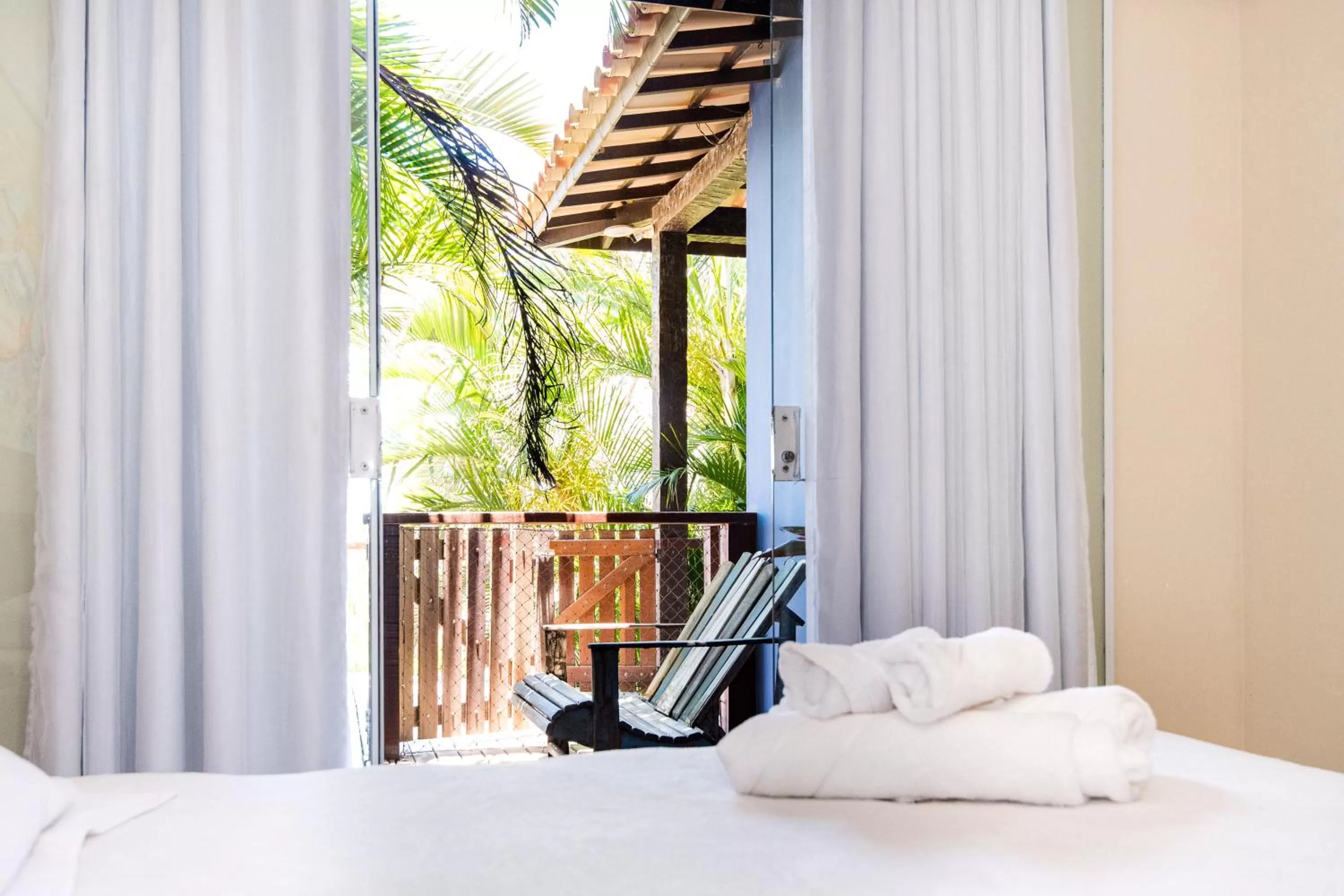 Bed in Pousada La Dolce Vita