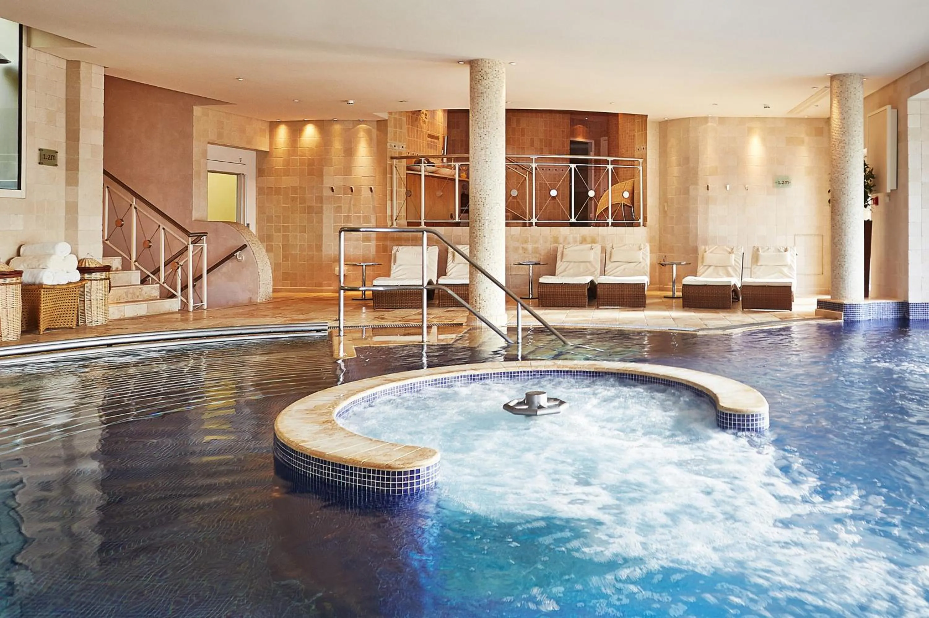 Pool view in Whatley Manor